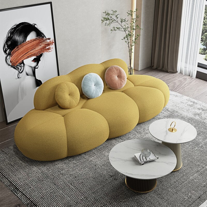 Luxury Designer Sofa for Living Room - Premium Modern Furniture with Comfortable Cushions & Durable Fabric - Perfect for Home, Office, Apartment Decor