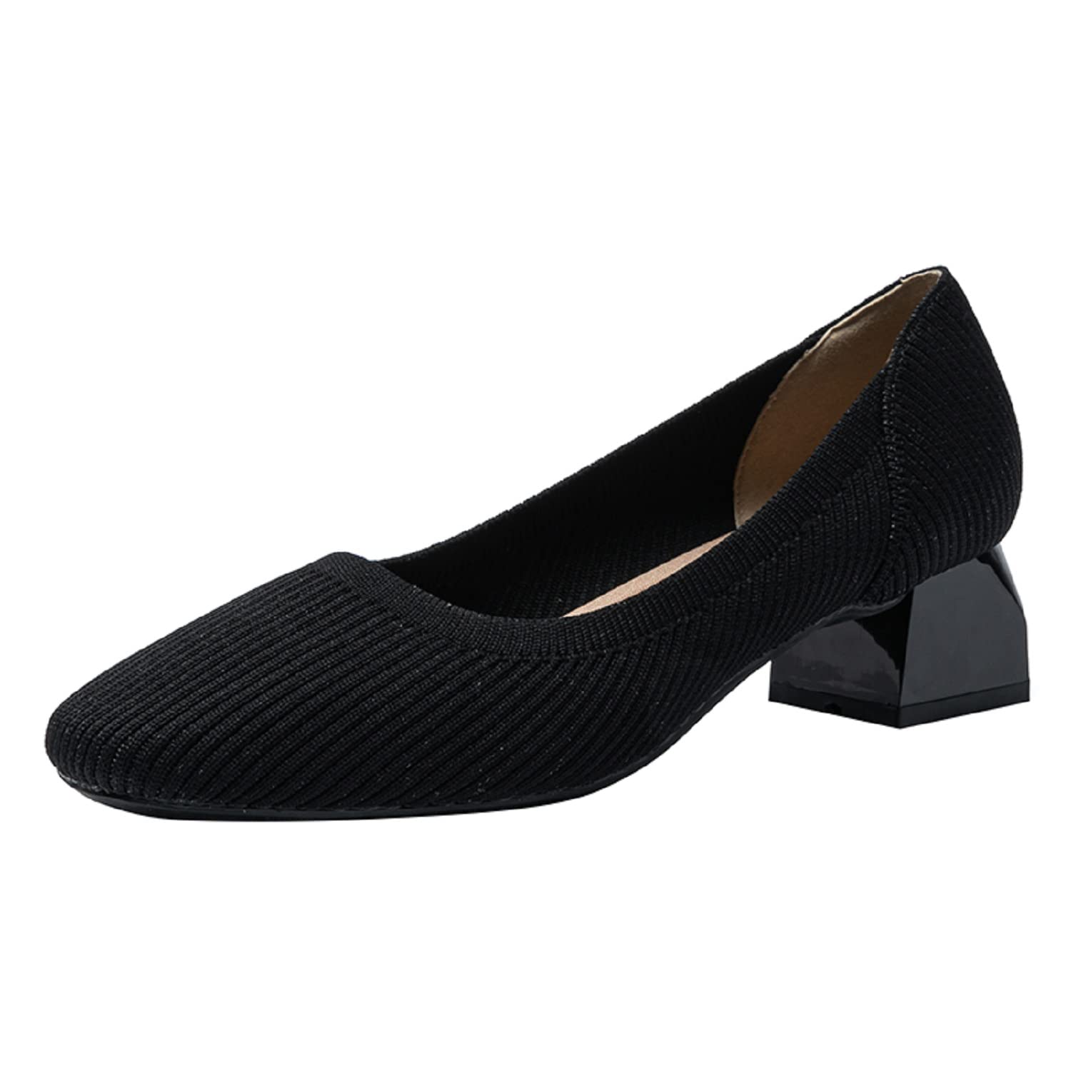 KBZone Women's Pointed Toe Pumps - Comfortable Low Heel Dress Shoes for Work, Office & Special Occasions | Fashionable Women's Shoes for Professional & Formal Events