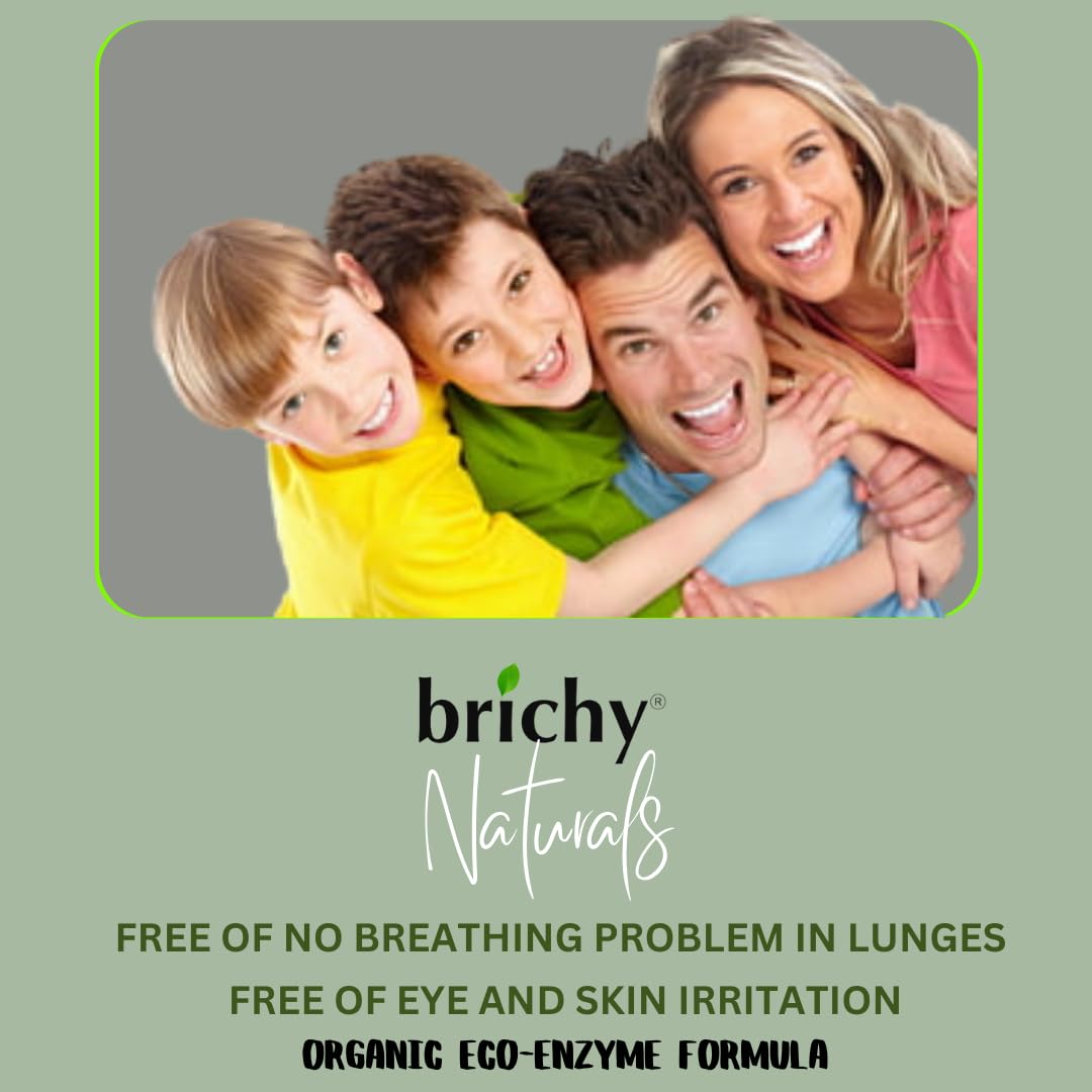 Brichy Natural Toilet Cleaner Liquid - Septic Safe, Biodegradable, Non-Toxic & Eco-Friendly | Organic Enzyme Bathroom Cleaner (5L) | Perfect for Homes, Hotels & Eco-Conscious Cleaning