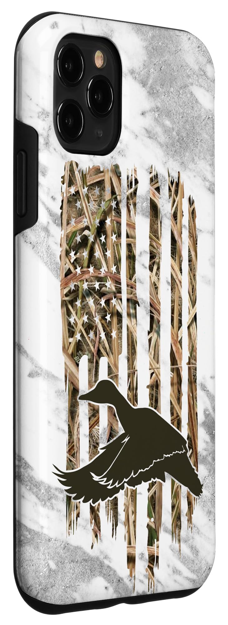 iPhone 11 Pro Max Case - American Flag Camouflage Design, Shockproof & Slim Protective Cover for Hunting & Outdoor Activities
