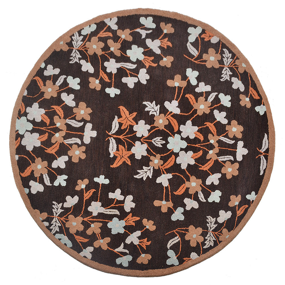 Handmade Globe Amaranth Tufted Rug - Boho Chic Home Decor for Living Room, Bedroom & Nursery | Soft & Durable Floor Mat