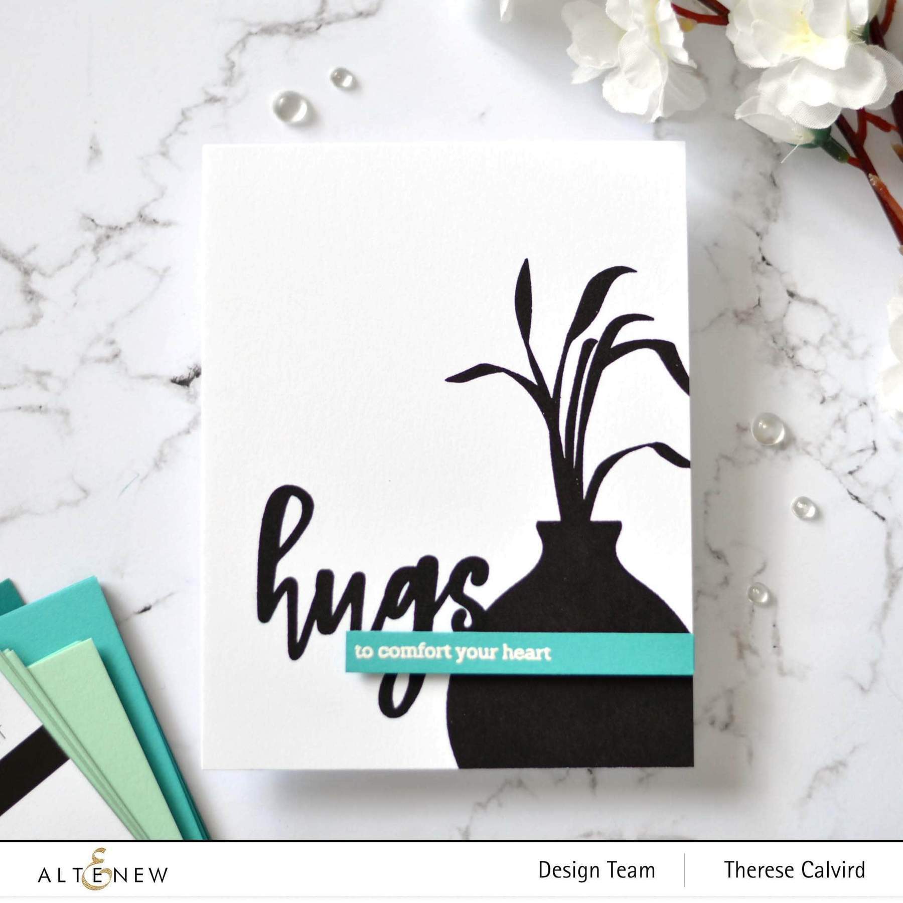 Multi Heat Embossed Resist Background Class for Card Making & Scrapbooking - DIY Paper Craft Techniques for Beginners
