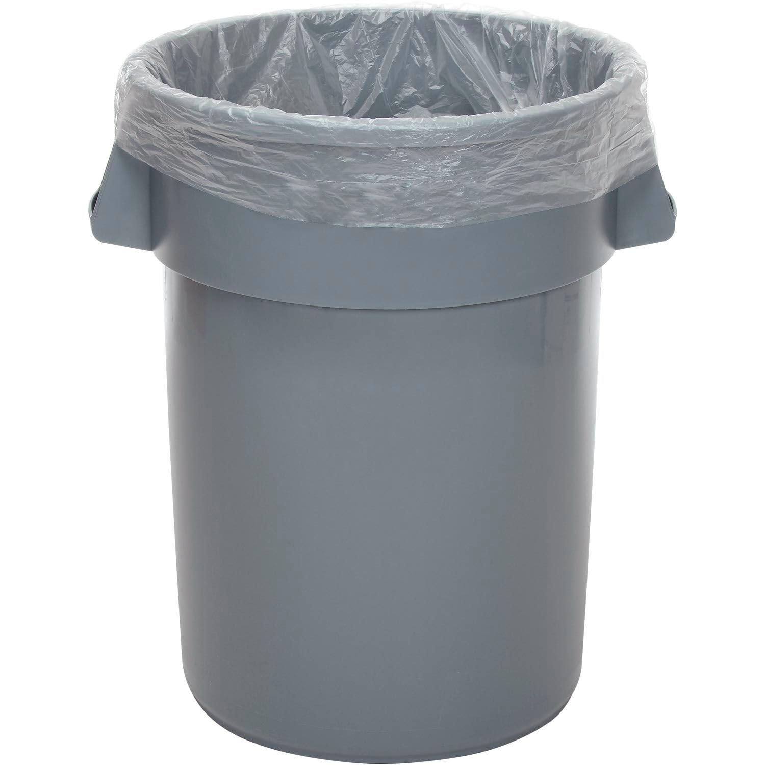 45-55 Gallon Heavy Duty Clear Trash Bags - 1.5 Mil Thickness, 100 Count/Case - Perfect for Commercial, Industrial & Home Use, Large Waste Disposal, Moving & Renovation Projects