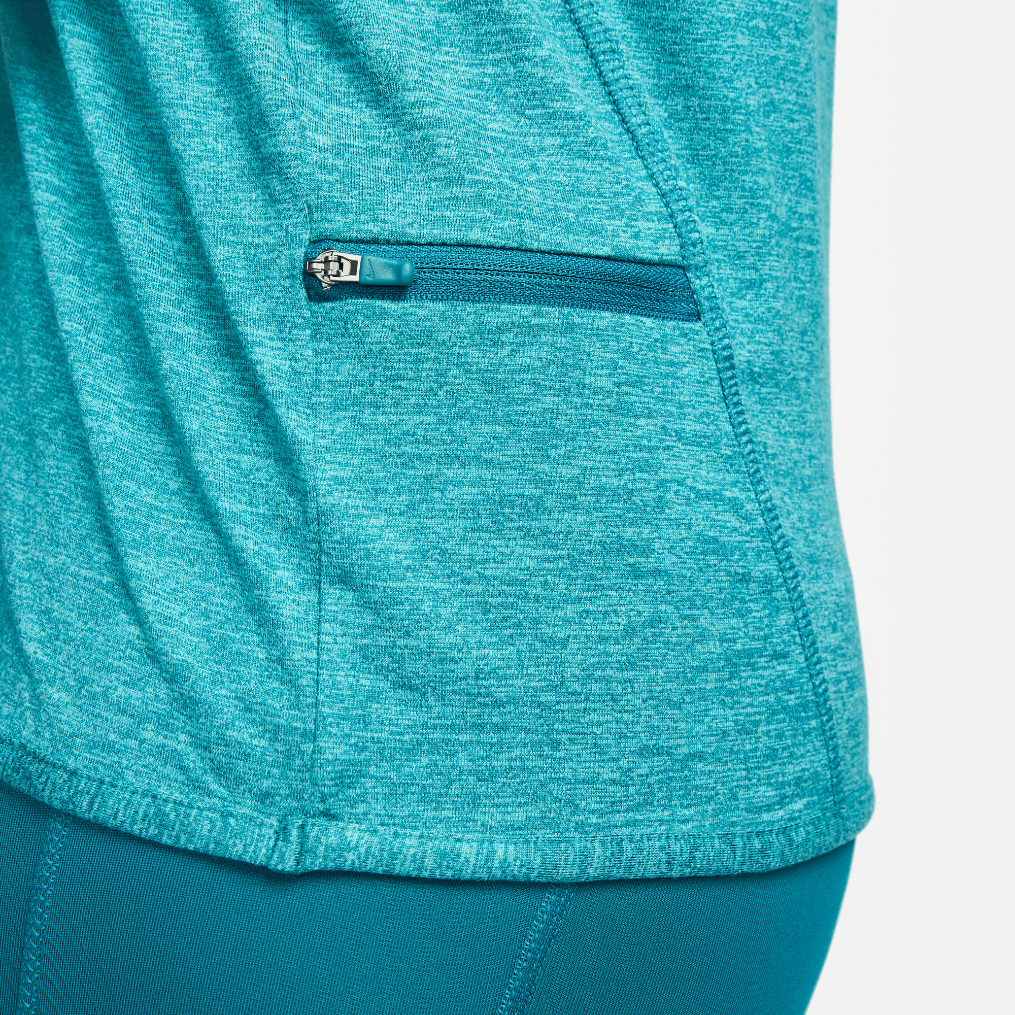 Nike Women's DRI-FIT Swift Element UV Protection Running Shirt - Breathable, Moisture-Wicking Workout Top (Geode Teal/Clear Jade II/Reflective Silver) | Perfect for Jogging, Gym Training & Outdoor Sports