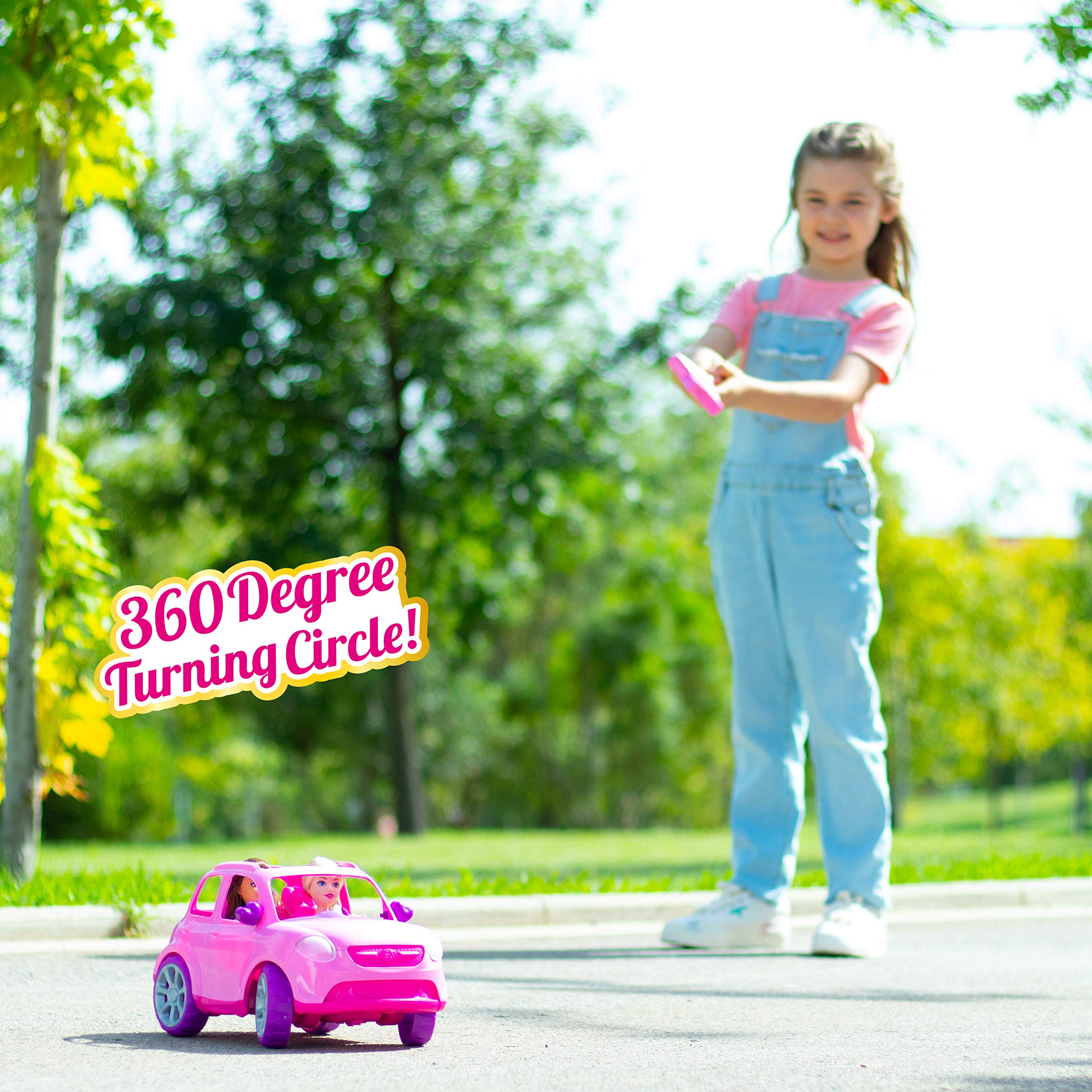 Glitzeez Magic Wand Remote Control Car for Kids - 82ft Long Range & 360° Spinning, Rechargeable RC Toy Car for Boys Girls Age 3-8 - Perfect for Indoor Outdoor Play, Birthday Gifts & Party Favors