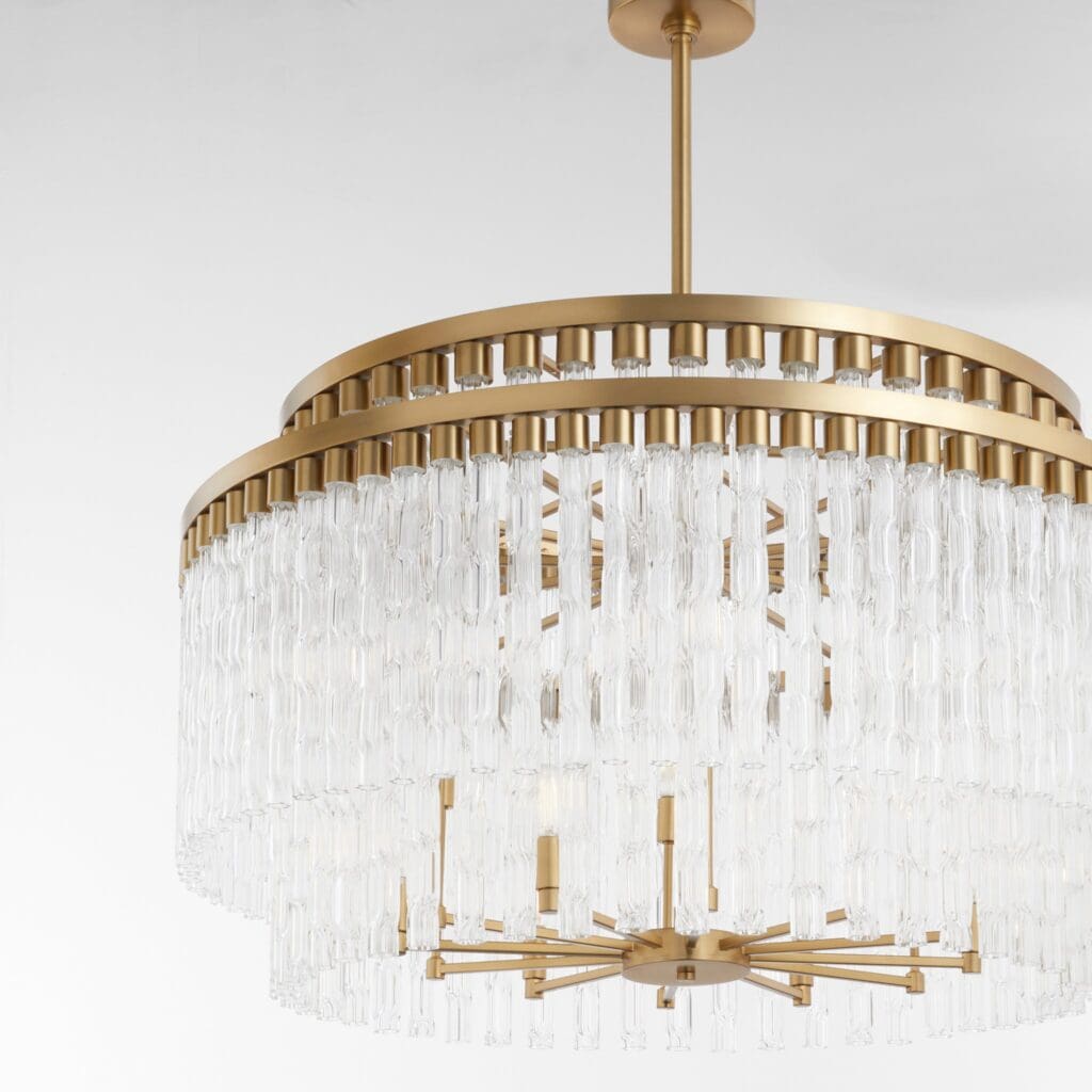 Cyan Design 11628 Noble 12-Light Chandelier in Aged Brass - Elegant Dining Room & Entryway Lighting Fixture