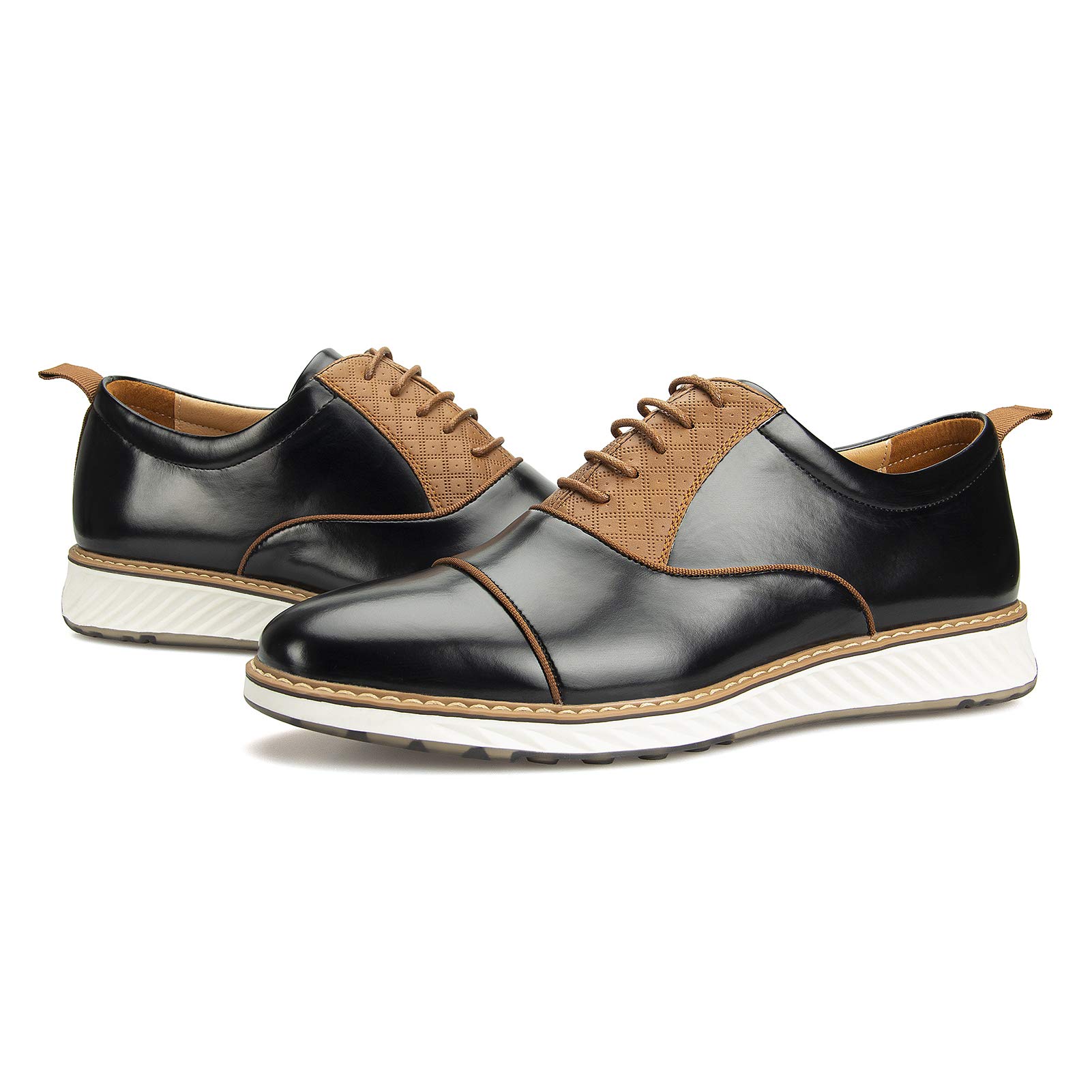 Meijiana Men's Oxford Shoes - Stylish Lightweight Casual & Business Dress Shoes for Men | Perfect for Office, Wedding & Formal Events