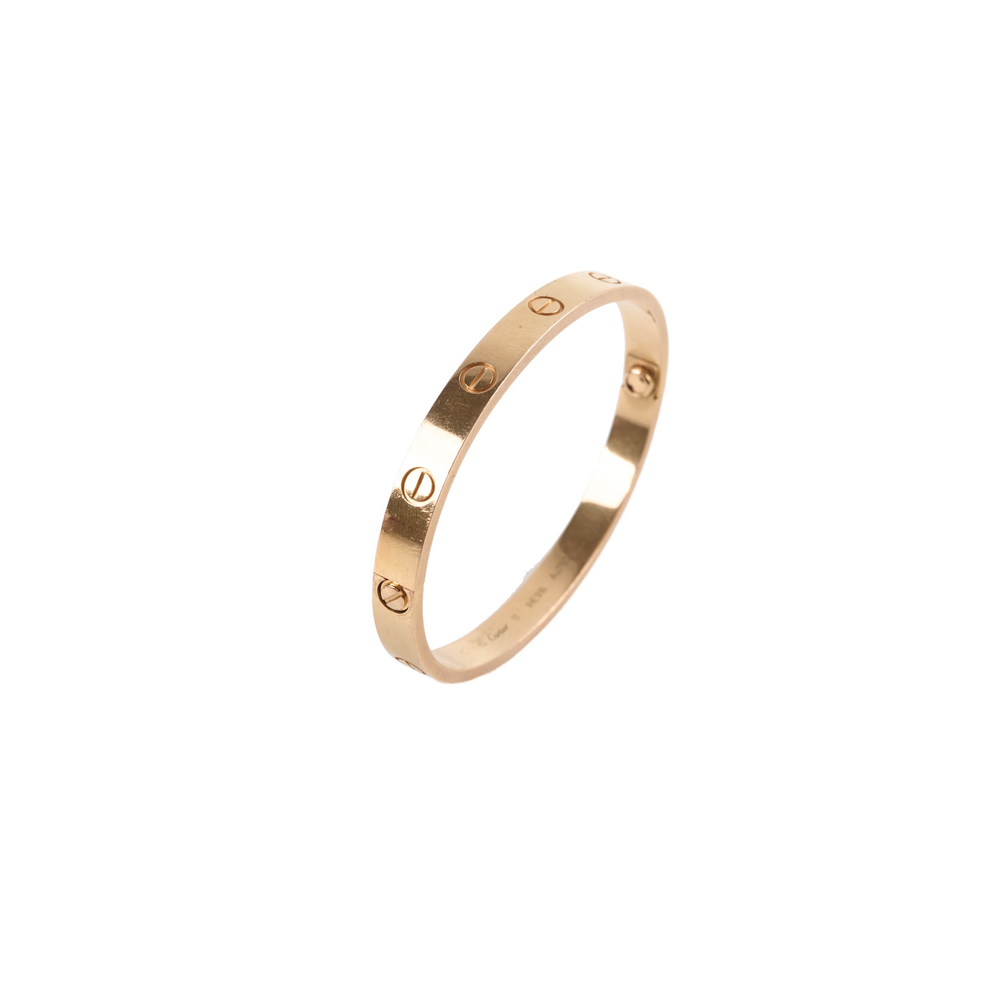 Cartier Love Bracelet 17 Size - 18K Pink Gold Luxury Jewelry for Women, Perfect for Anniversary Gifts & Special Occasions