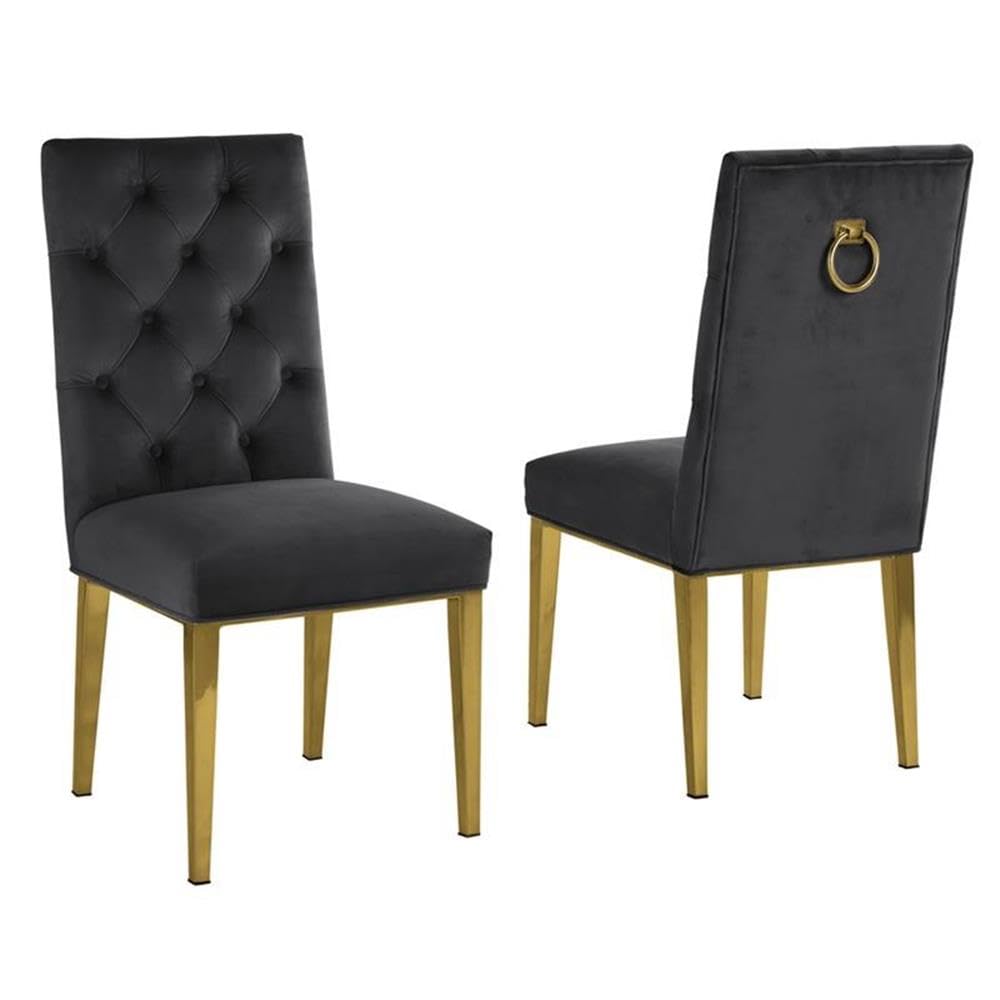 Premium Black Dining Chairs Set - High-Quality Modern Furniture for Kitchen, Dining Room & Restaurant Use