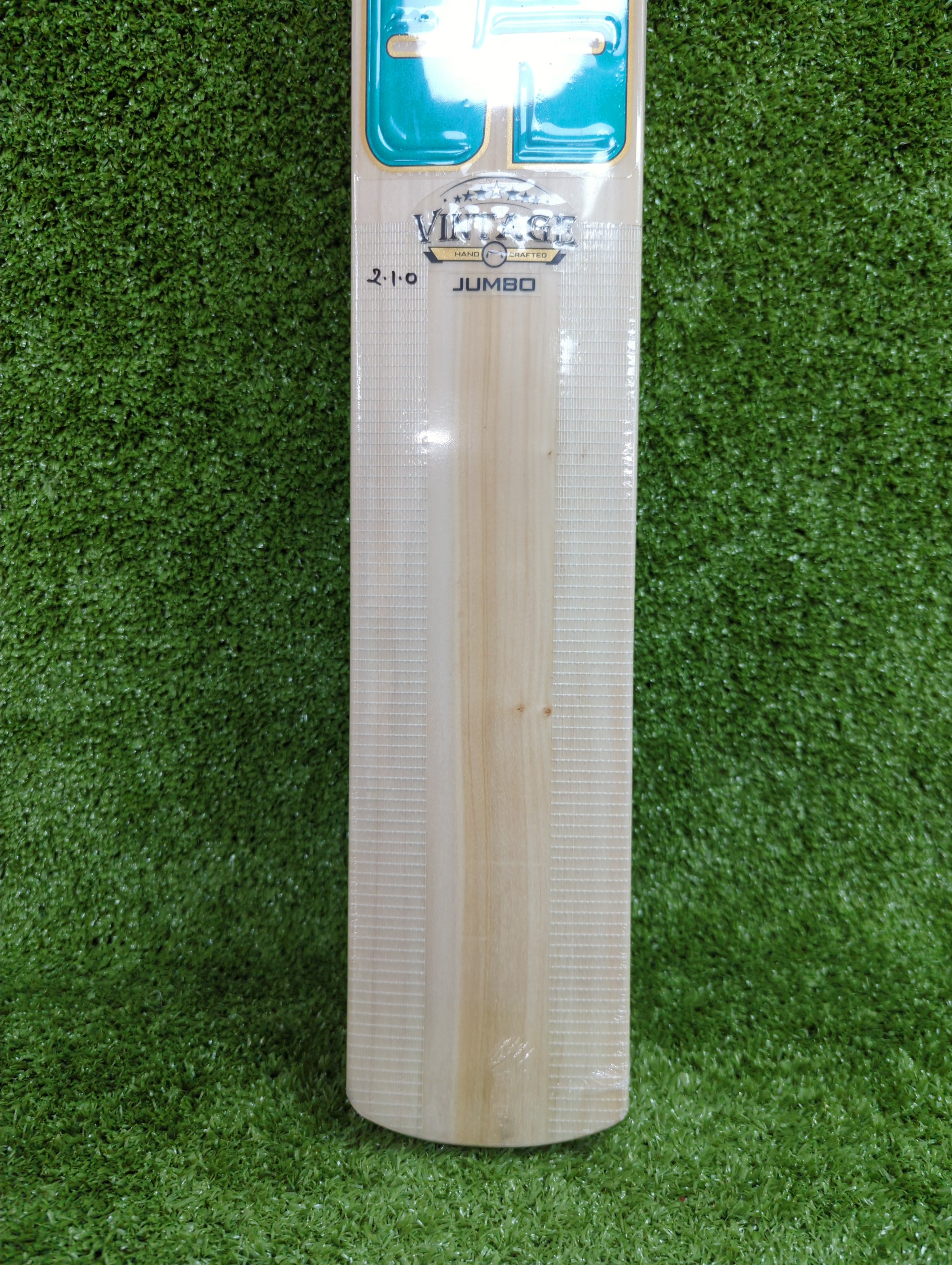 SS Vintage Jumbo Kashmir Willow Cricket Bat - Professional Grade Cricket Equipment for Practice & Matches - Perfect for Cricket Training, Backyard Games & Competitive Play