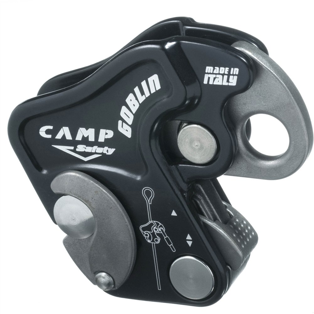 CAMP Goblin Fall Arrester - Black Safety Harness for Roofing, Construction & Climbing | OSHA Compliant Fall Protection Gear for Work at Heights
