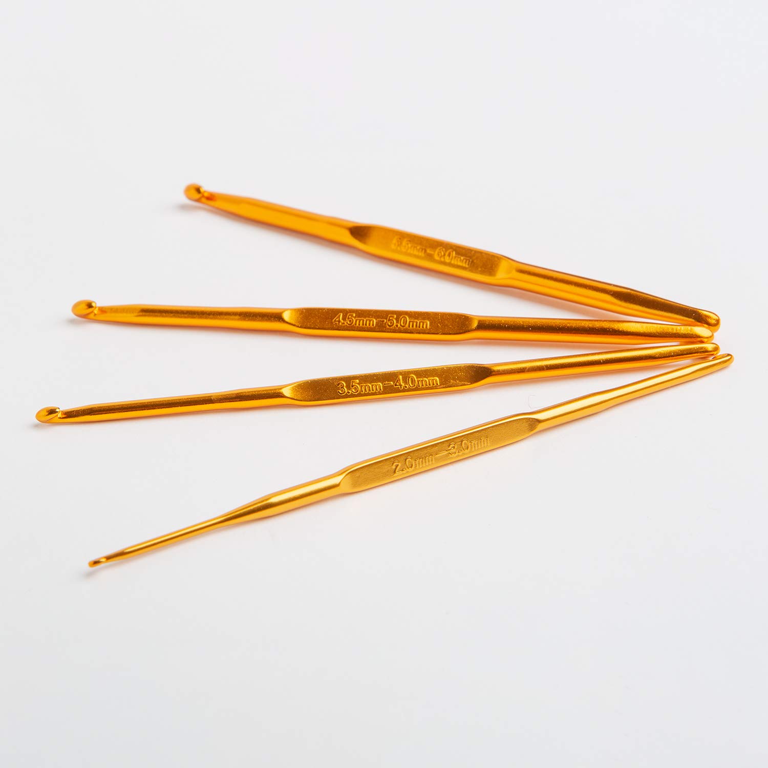 Premium Double Ended Crochet Hook Set - 14 Sizes (2.0mm-10.0mm) for Knitting & Crocheting | Ergonomic Comfort Grip | Perfect for Amigurumi, Blankets, Scarves & DIY Crafts