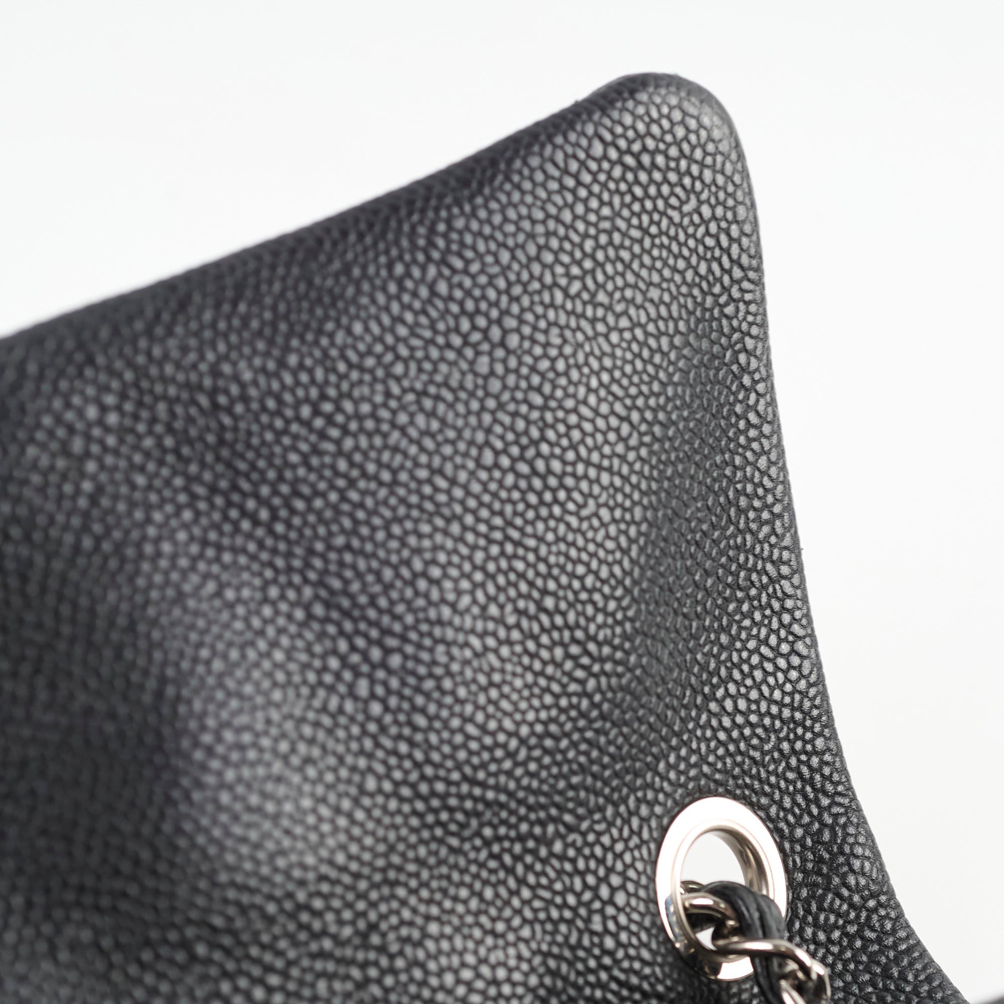 Chanel Classic Flap Bag Black Caviar Leather - Luxury Designer Handbag for Women, Perfect for Parties, Work & Everyday Use