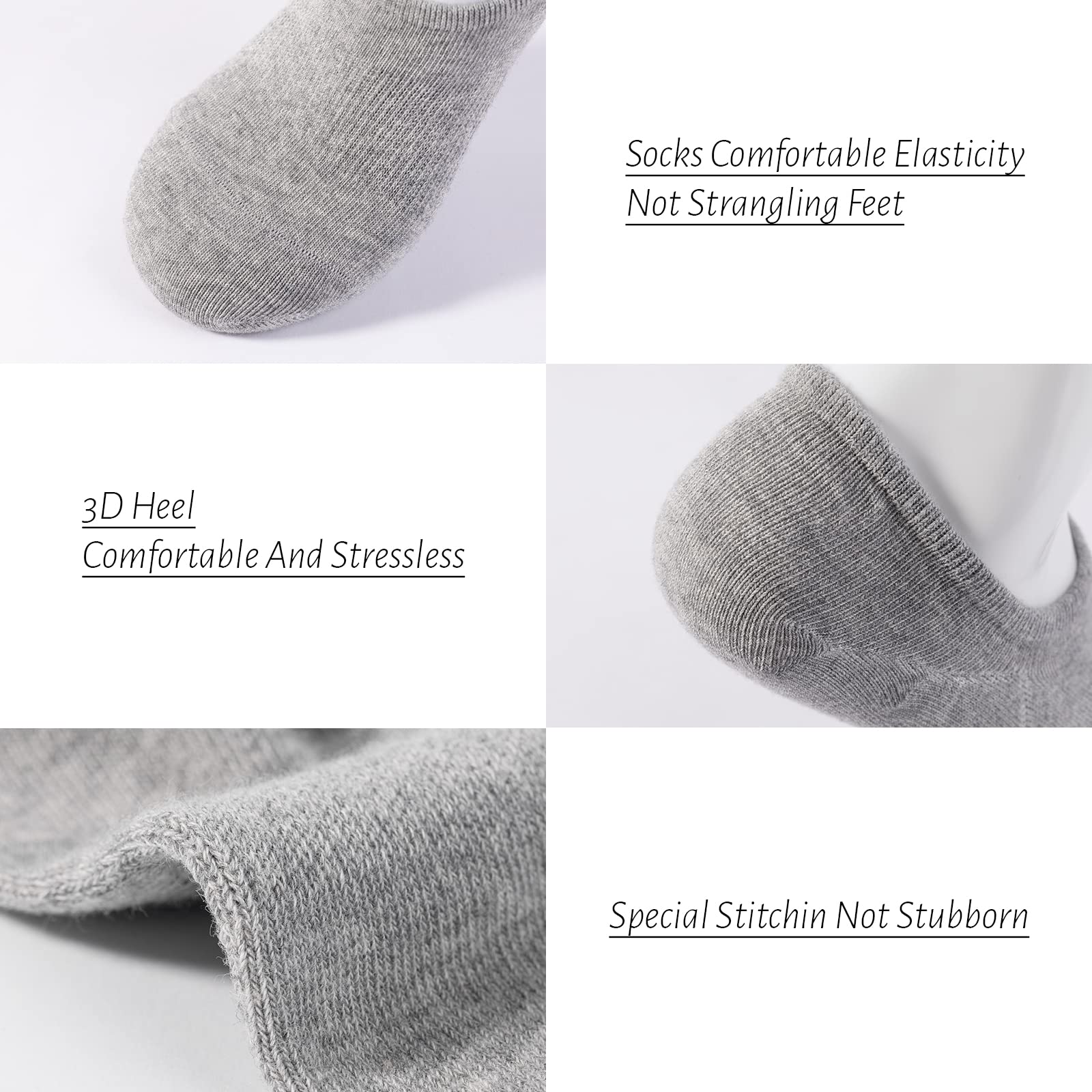 IDEGG No Show Socks for Women & Men - Low Cut Invisible Liner Socks - Anti-Slip Athletic Running Socks - Breathable Casual Socks for Sneakers, Loafers & Dress Shoes - Perfect for Workouts, Office & Daily Wear