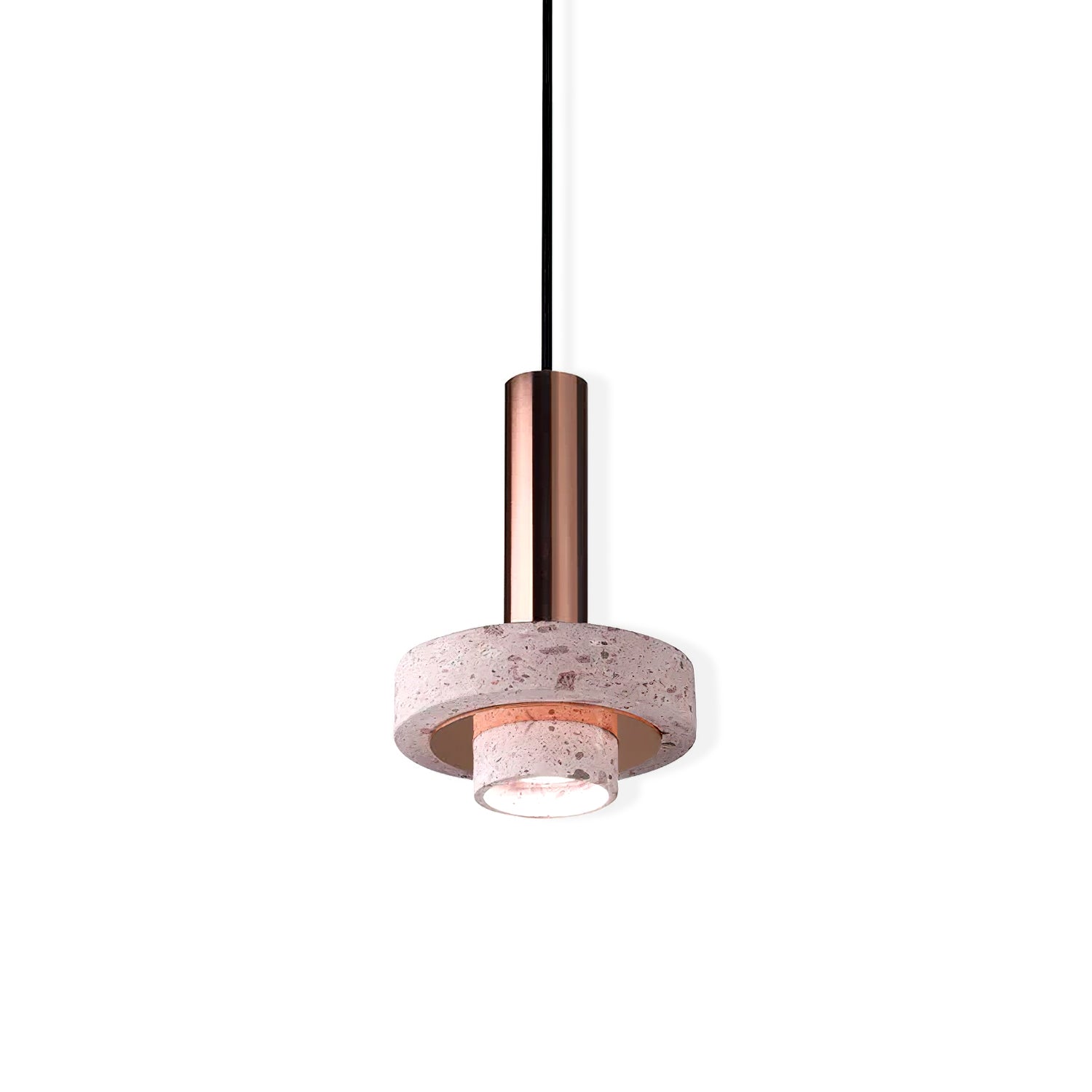 Ambra Pendant Lamp - Modern Hanging Light Fixture for Dining Room, Kitchen, or Living Room Decor - Elegant Glass Ceiling Light with Adjustable Cord