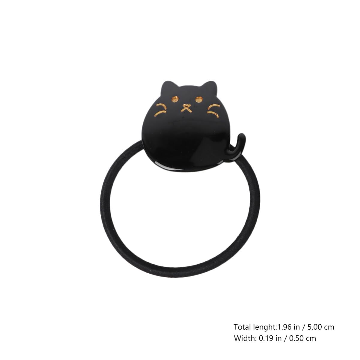 2Pcs Cute Cat Hair Ties for Women & Girls - Soft Elastic Rubber Bands for Thick & Thin Hair - Ponytail Holders & Hair Accessories - Perfect for School, Work, Parties & Everyday Use