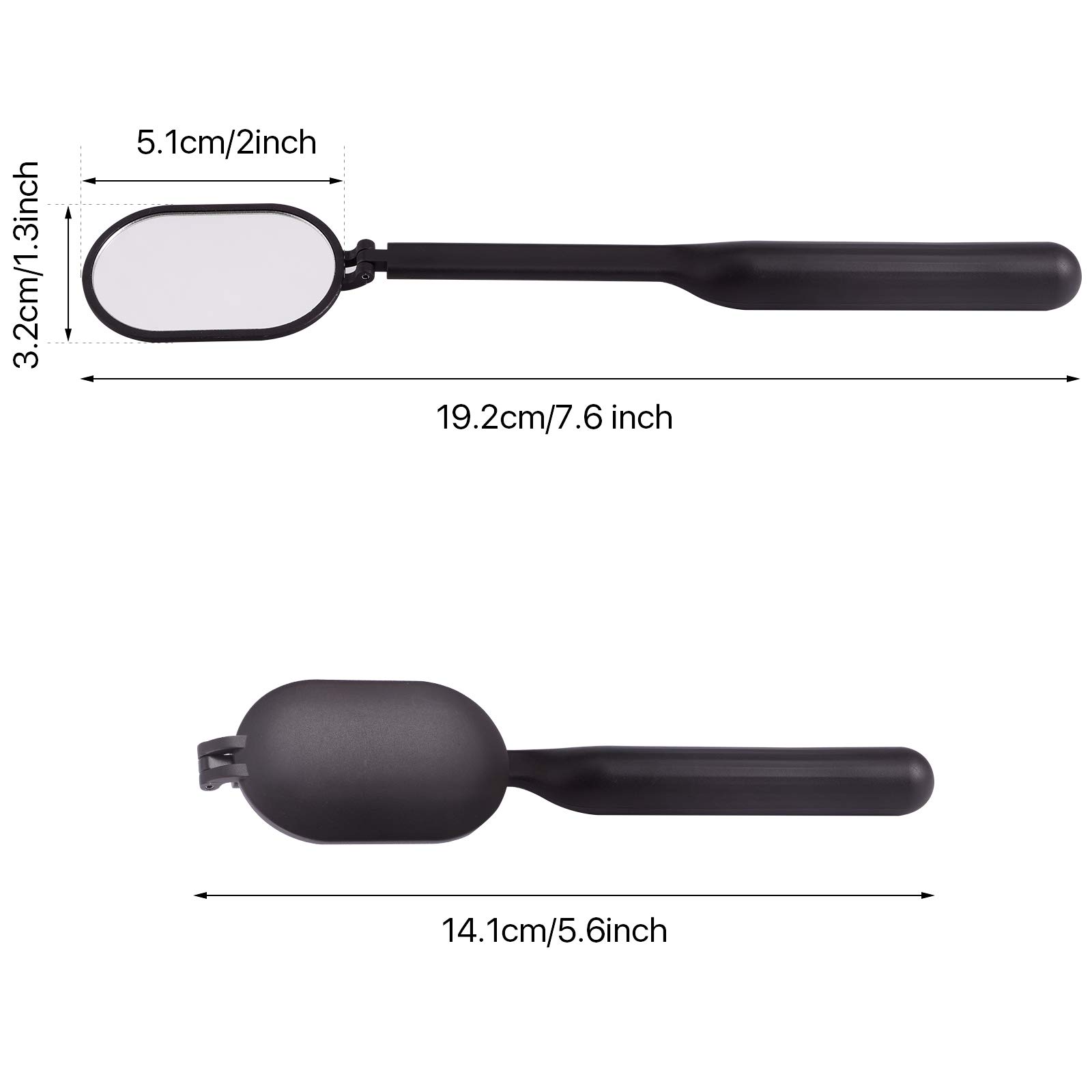 Professional Large Lash Mirror for Eyelash Extensions - 270° Rotating Lightweight Makeup Mirror with Matte Black Finish | Perfect for Lash Technicians, Salon Professionals & Home Beauty Stations