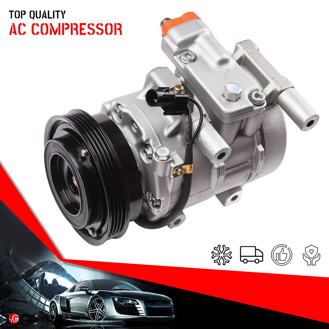 High-Performance AC Compressor Pump for Kia Rio - Direct Replacement with AC Clutch Compressor - Perfect for Car AC Repair & Cooling System Maintenance