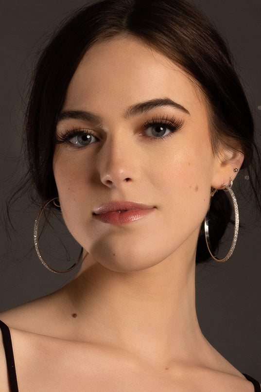 Stylish Frosted Hoop Earrings for Women - Trendy Matte Gold/Silver Dangle Earrings - Perfect for Everyday Wear, Parties & Special Occasions