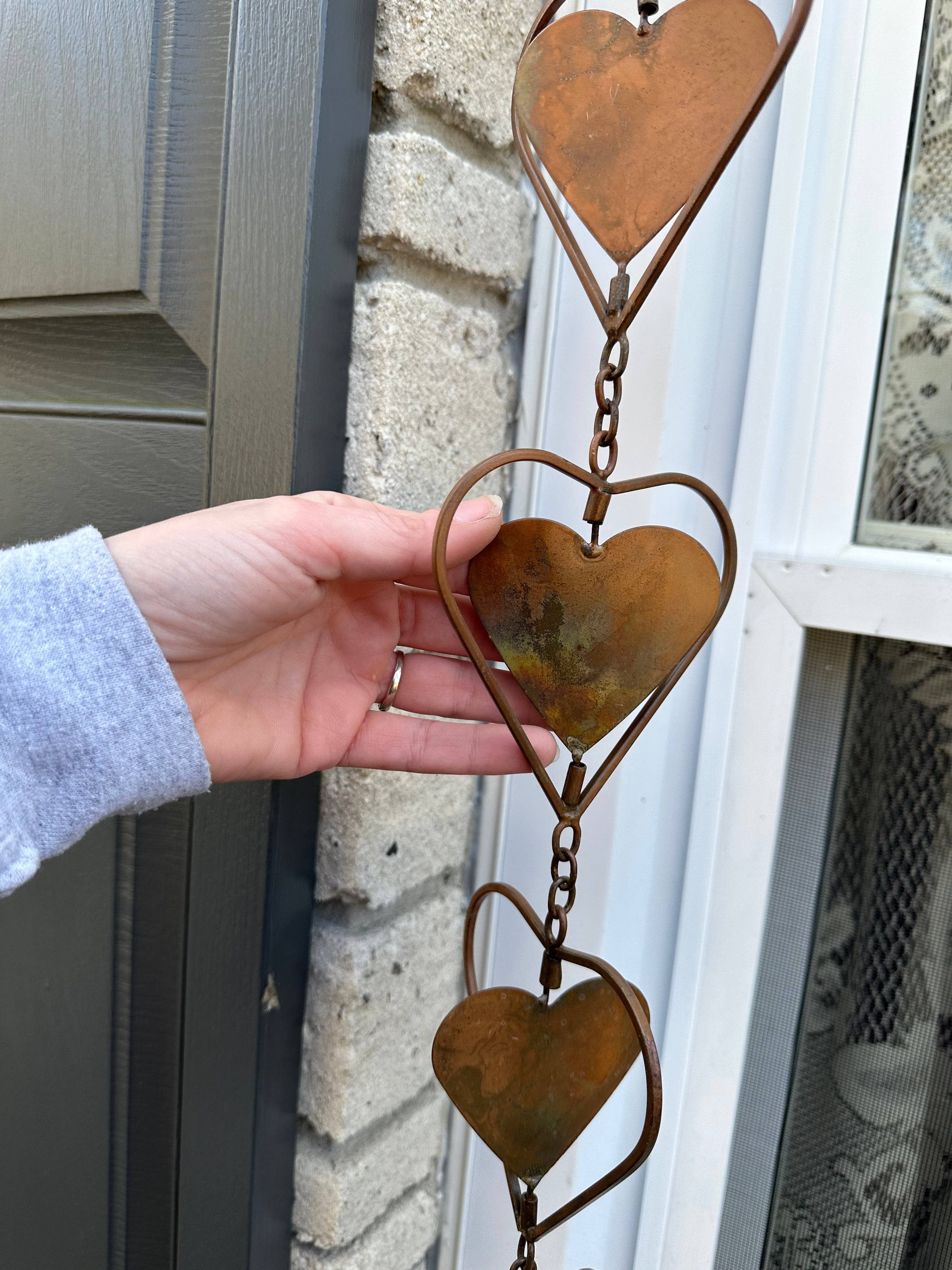 Flamed Hearts Ornament - Handcrafted Glass Christmas Tree Decorations for Holiday Home Decor | Perfect for Xmas Gifts, Fireplace Mantel & Festive Party Decor