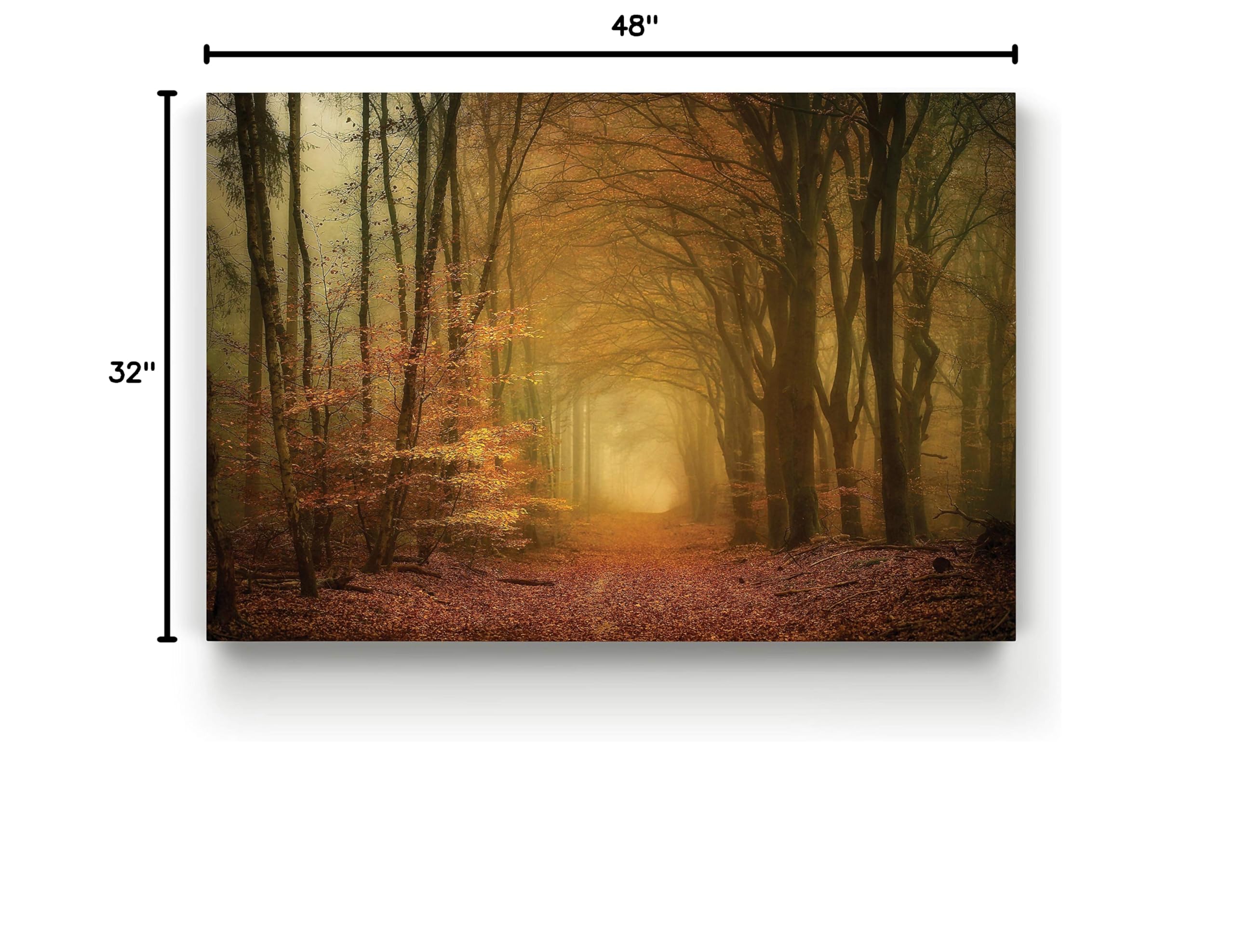 Early Light Landscape Canvas Wall Art Print - 32x48 Inch Ready to Hang Photographic Picture for Home & Office Decor | Nature Scenery Living Room Bedroom Wall Decorations