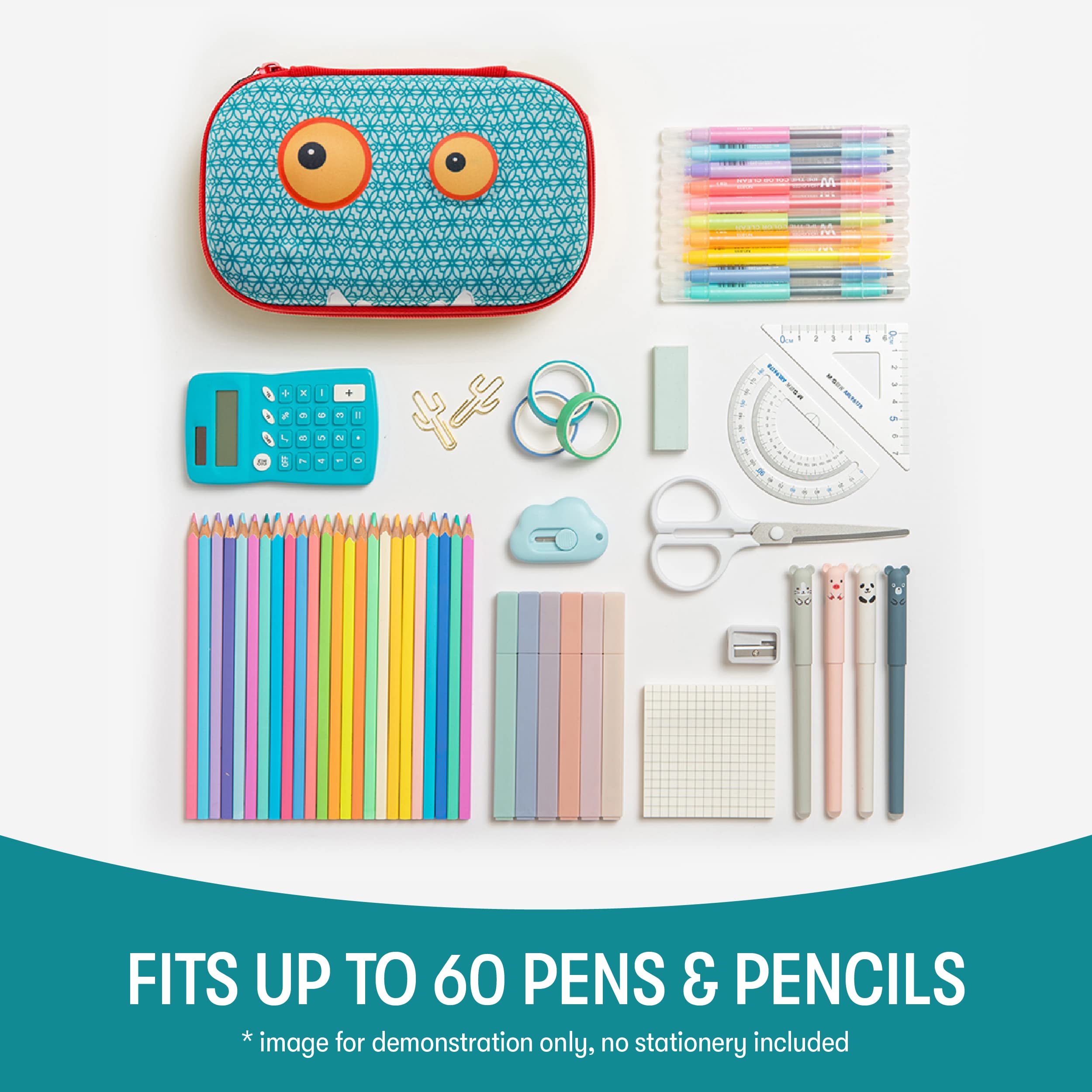 ZIPIT Beast Pencil Box - Large Capacity Unisex School Pencil Case Organizer with Zipper | Perfect for Students, Artists & Office Supplies Storage | Back to School Essentials & Workstation Organization