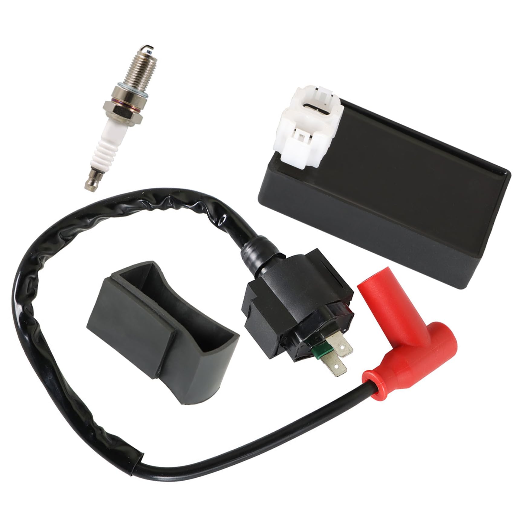 Honda Foreman 450 TRX450 Ignition Coil CDI Box Spark Plug Replacement (1998-2004) 30410-HN0-A01 - Compatible with ATV, Off-Road & Utility Vehicles