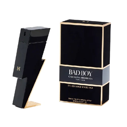 Carolina Herrera Bad Boy Men's Eau De Toilette Spray - Fresh Woody Scent Cologne for Men, Long-Lasting Fragrance, Perfect for Date Night, Office & Special Occasions
