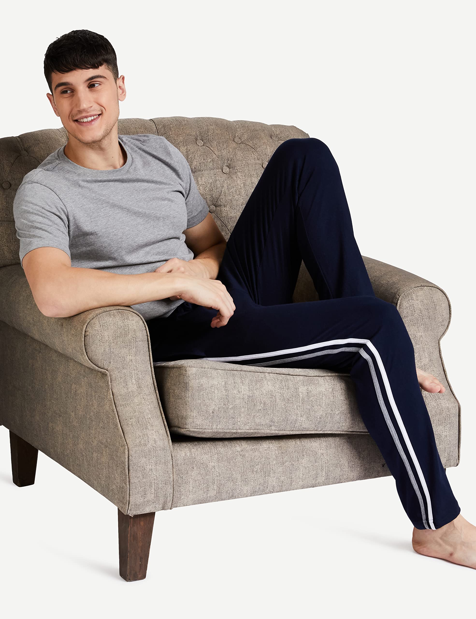Symbol Men's Casual Track Pants - Comfortable Sweatpants for Gym, Yoga & Lounge Wear | Nightwear & Sleep Pajama Bottoms | Regular Fit Athletic Joggers for Men