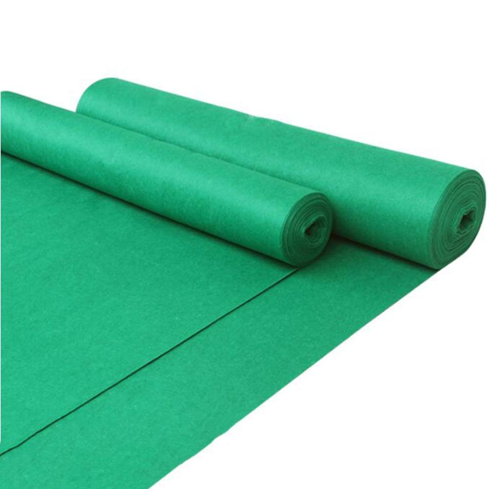 JIAJUAN Premium Green Disposable Wedding Aisle Runner Carpet - 1.8mm Thick, 1.5x50m Extra Long Ceremony Rug for Wedding, Graduation & Event Decor | Eco-Friendly Background Carpet for Outdoor/Indoor Events