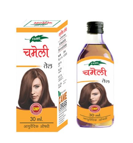 Pure Chameli Jasmine Hair Oil for Stress Relief & Hair Growth - 60ml (Pack of 2) | Therapeutic Aromatherapy Oil for Relaxation, Scalp Massage & Nighttime Hair Care