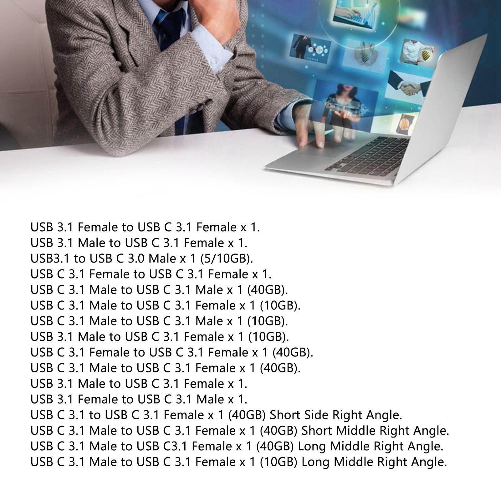 Annadue 16-Piece USB Adapter Kit - USB 3.1 to USB C Converters (Female/Male) - Durable Aluminum Alloy Shell - Perfect for Laptops, Smartphones & Tablets - Fast Data Transfer & Charging