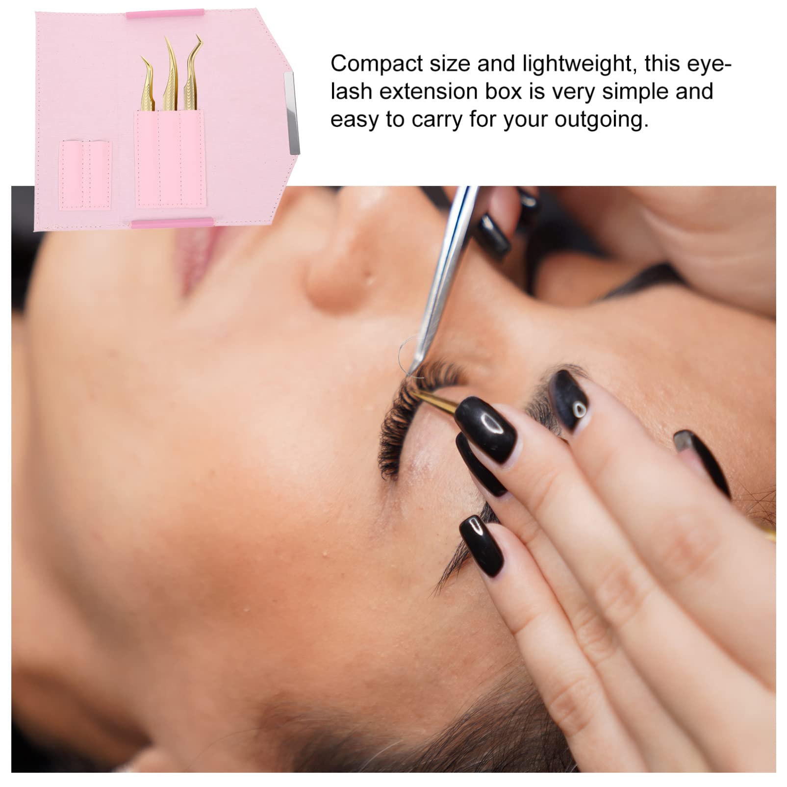 Beavorty Magnetic Eyelash Extension Storage Case - Portable Lash Organizer for Makeup Tools, Travel-Friendly Lash Holder - Perfect for Salon, Home & Travel Use