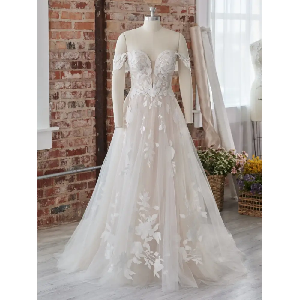 Rebecca Ingram Hattie Detachable Cap Sleeves - Elegant Wedding Dress Sleeves for Brides, Bridesmaids & Formal Occasions