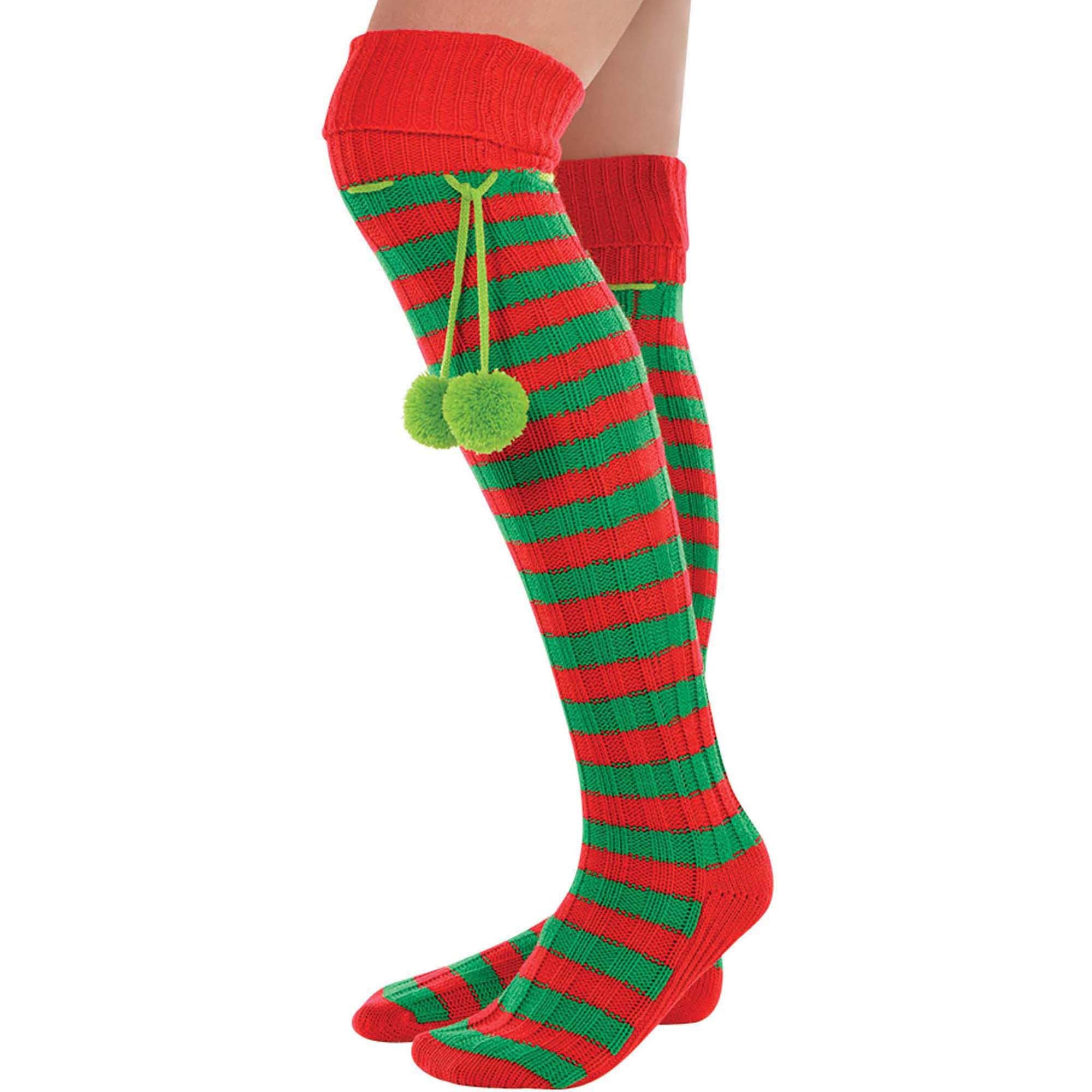 ELEGANI Elf Boot Socks - Fun Christmas Party Supplies for Holiday Celebrations, Perfect for Secret Santa Gifts & Ugly Sweater Parties