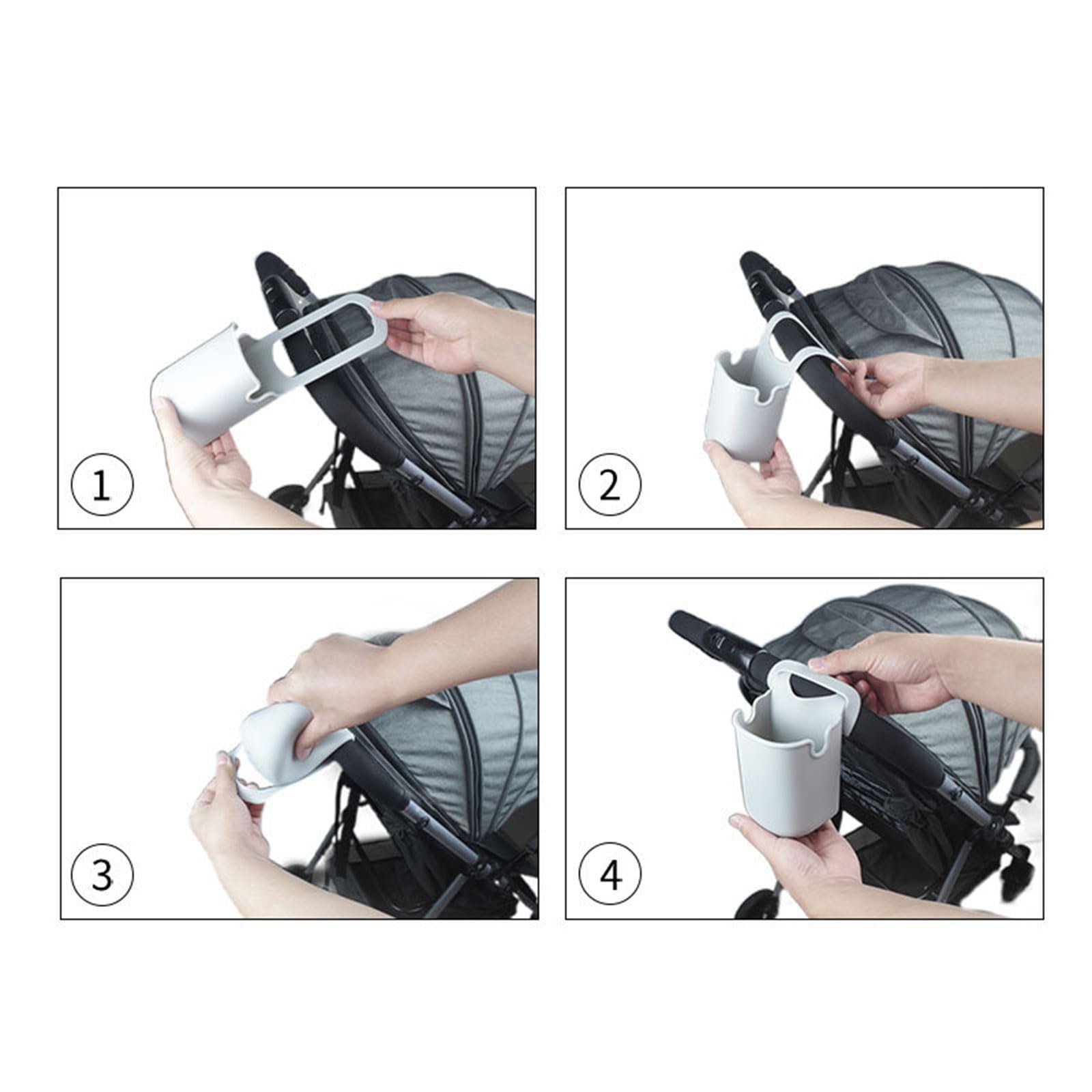 Non-Slip Silicone Cup & Phone Holder for Walker Bike - Portable Drink & Device Organizer for Walking, Cycling, and Outdoor Activities