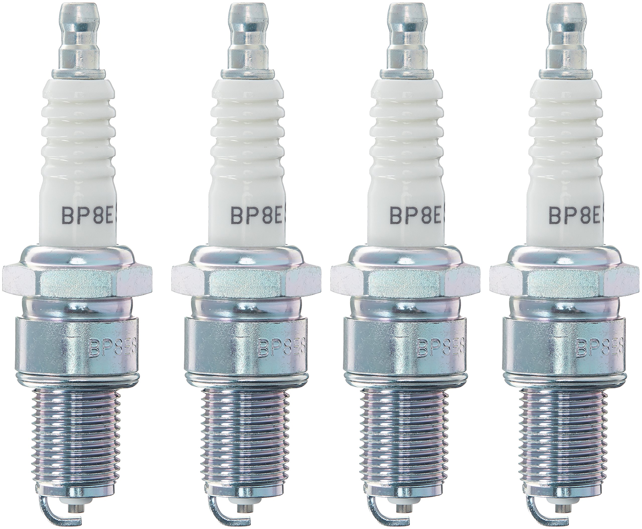 NGK BP8ES SOLID 3994 Standard Spark Plug (4 Pack) - High Performance Spark Plugs for Cars, Trucks & Motorcycles | Perfect for Engine Maintenance & Tune-Ups
