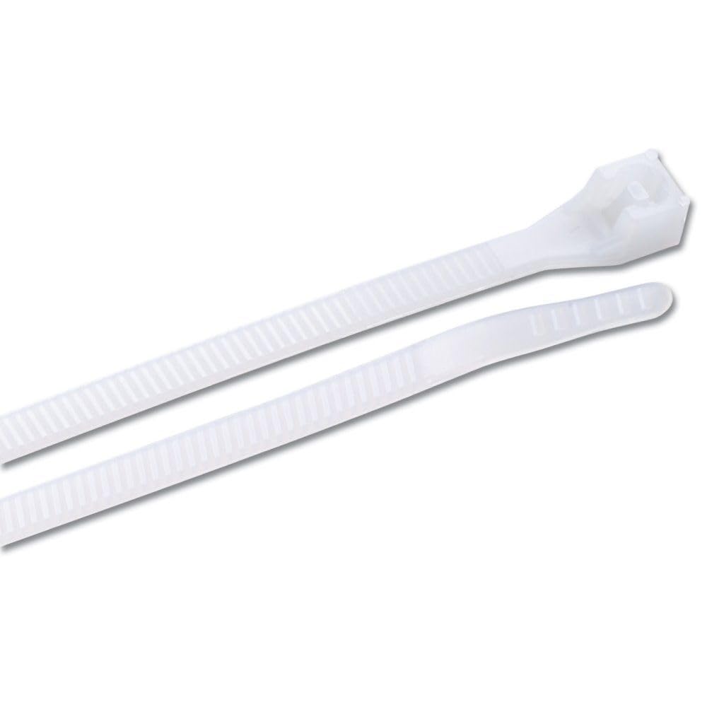 GB Gardner Bender 46-315 14-Inch Natural Cable Ties - Heavy Duty Nylon Wire Ties for Organizing Cables, Wires & Bundles - Ideal for Home, Office & Industrial Use
