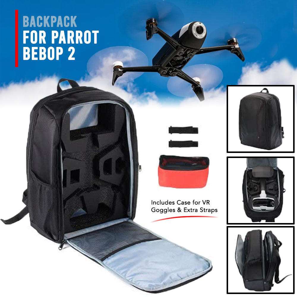 **Parrot Bebop 2 Drone Backpack - Lightweight, Waterproof & Shockproof Carrying Case with Adjustable Straps - Perfect for Travel, Hiking & FPV Adventures**