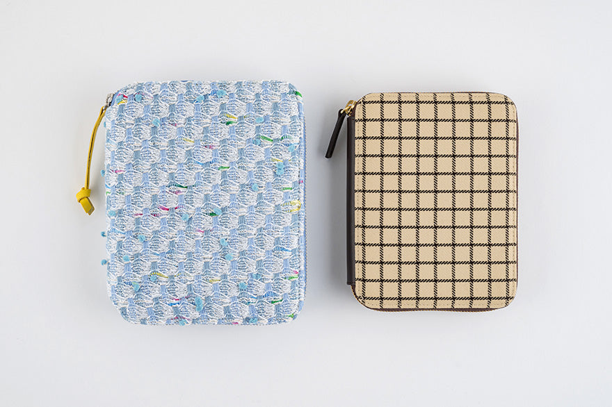 Hobonichi Techo 2025 Planner - A6 Original Size Taut Zipped Cover in Café au Lait Plaid (Cover Only) | Perfect for Daily Journaling, Planning & Note-Taking