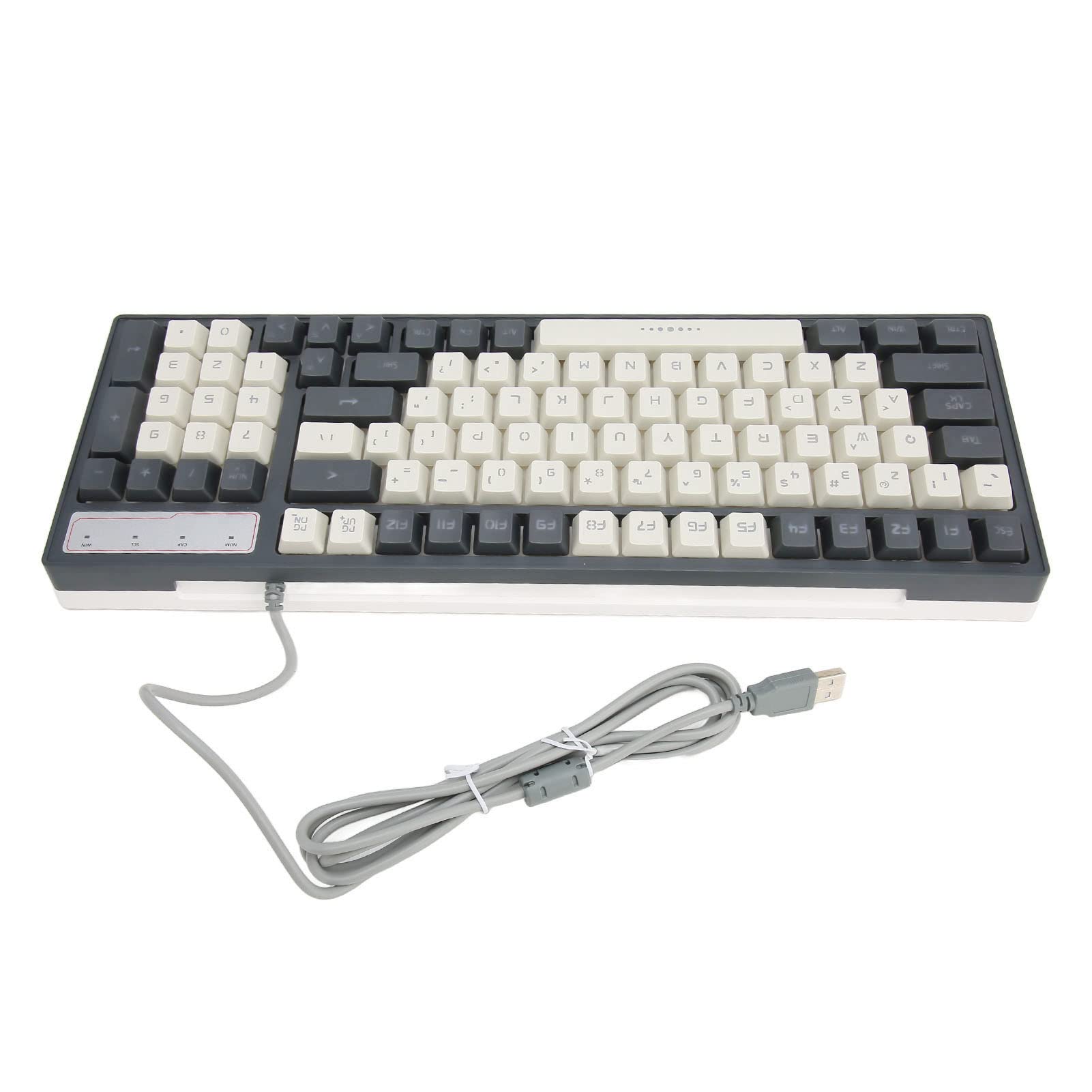 Denash 96-Key Wired Mechanical Gaming Keyboard with Adjustable RGB Backlit, Waterproof Design, Full N-Key Rollover & 12 Multimedia Keys - Perfect for PC Gaming, Office Work & Typing Enthusiasts
