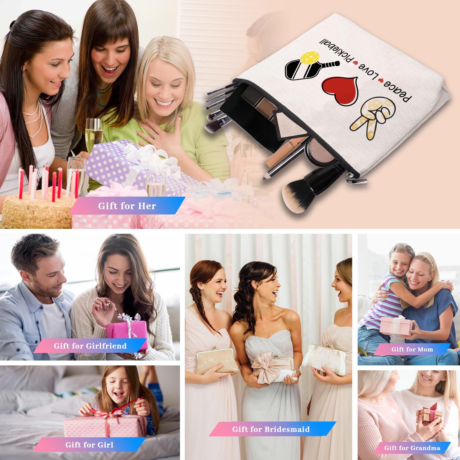 **Personalized Ball Player Makeup Bag - Stylish Zipper Pouch for Women, Perfect Gift for Ball Lovers & Sports Enthusiasts - Great for Gym, Travel & Everyday Use**