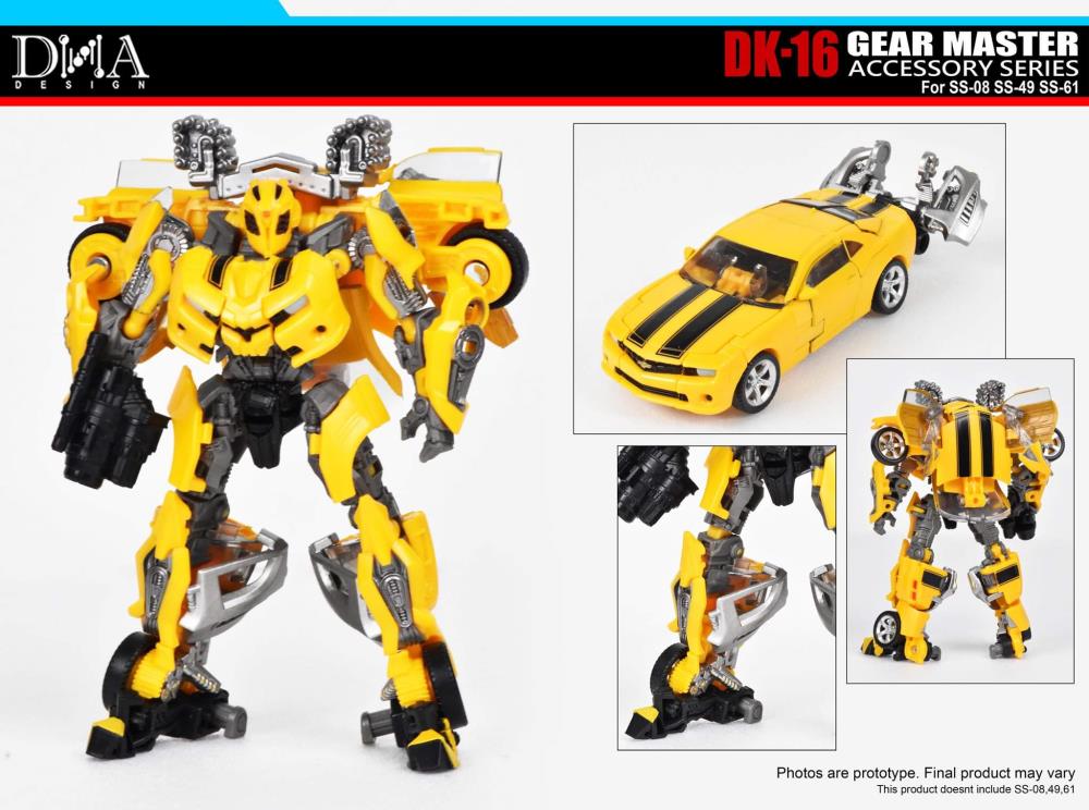 DNA Design DK 16 Gear Master Accessory Series - High-Quality Collectible Action Figure Accessories for Display & Customization | Perfect for Toy Photography, Diorama Building & Model Kit Enhancement