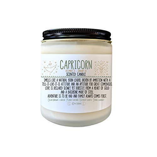 Capricorn Zodiac Candle - Unique Astrology Gift for Birthday, Christmas & Holidays | Perfect Birthday Present for Women & Friends | Home Decor & Aromatherapy Use