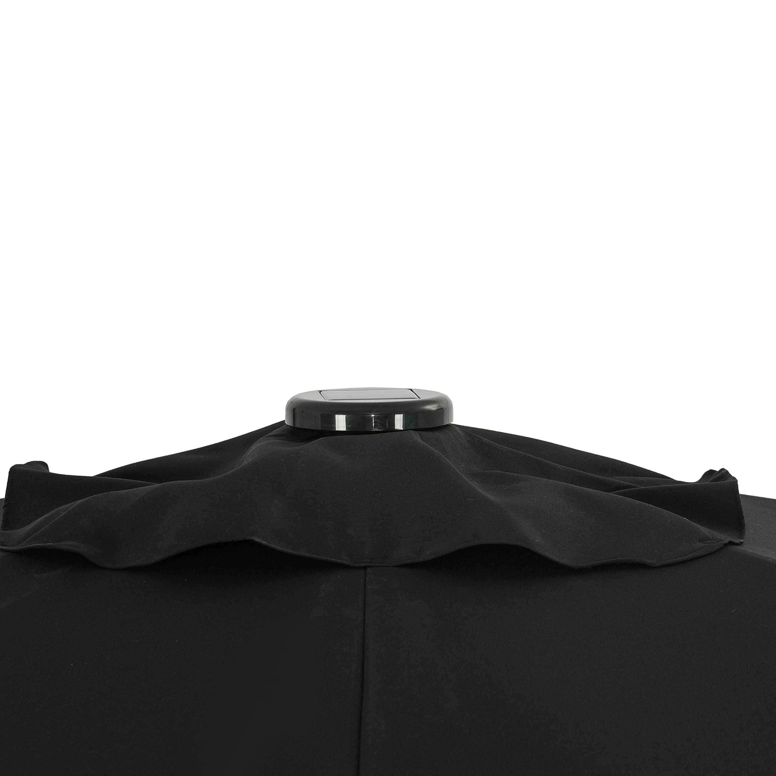 10ft Rectangular LED Market Umbrella with 32 LED Bulbs - Outdoor Patio, Garden, Restaurant, Poolside, and Backyard Use