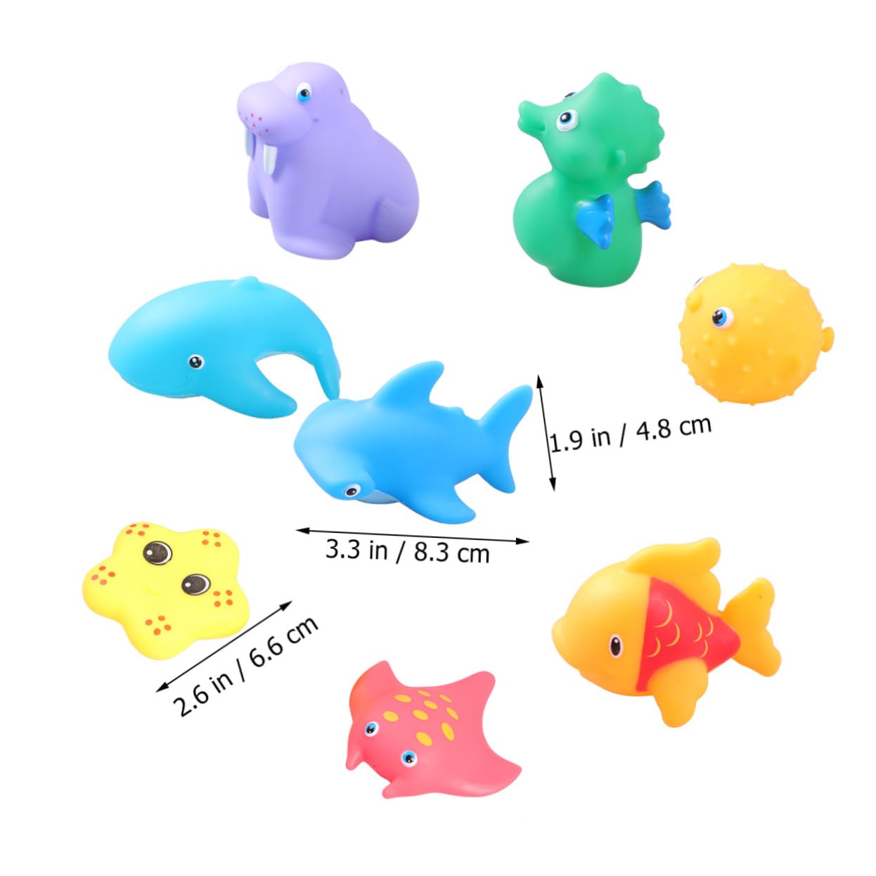 KICHOUSE 16 Pcs Bath Toys Set - Squeaky Rubber Duck & Animal Bath Time Toys for Toddlers | Fun Bathtub Playtime for Babies & Kids