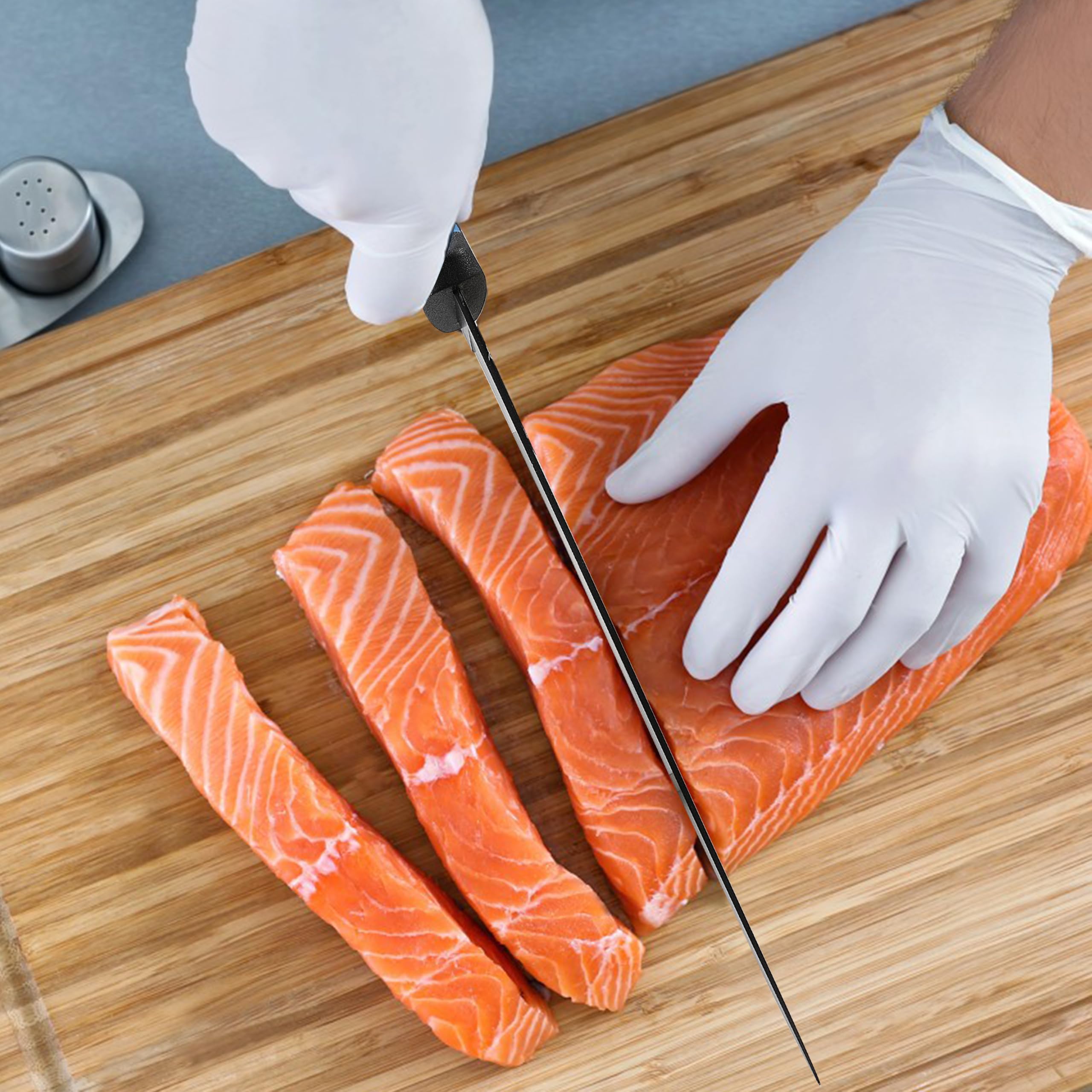 2PCS Professional Fillet Knife Set - 9 inch & 7 inch Stainless Steel Fish Fillet Knives for Meat Cutting, Trimming & Fishing | Sharp Boning Knives with Sheath Included | Perfect for Camping, Fishing Trips & Home Kitchen Use