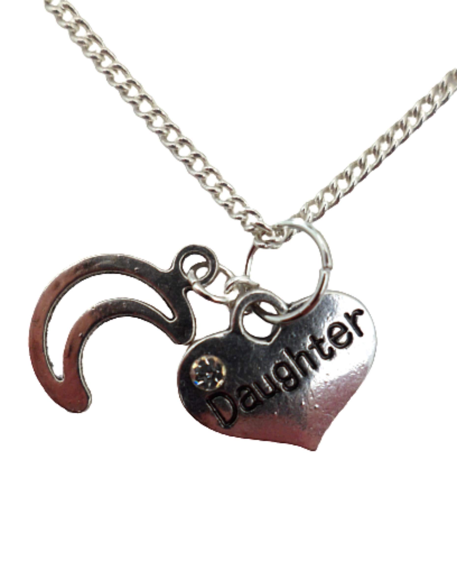 Sterling Silver Plated Heart Pendant Necklace for Daughter - Elegant Love Jewelry Gift for Women & Girls - Perfect for Birthdays, Anniversaries & Special Occasions
