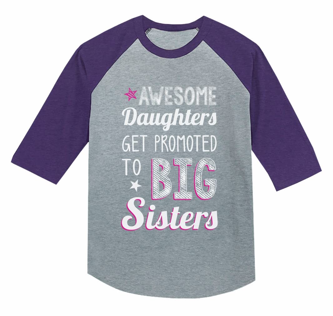 Tstars Big Sister Shirt - Cute Pregnancy Announcement & Sibling Reveal T-Shirts for Girls - Perfect for Gender Reveal Parties & Newborn Photo Shoots