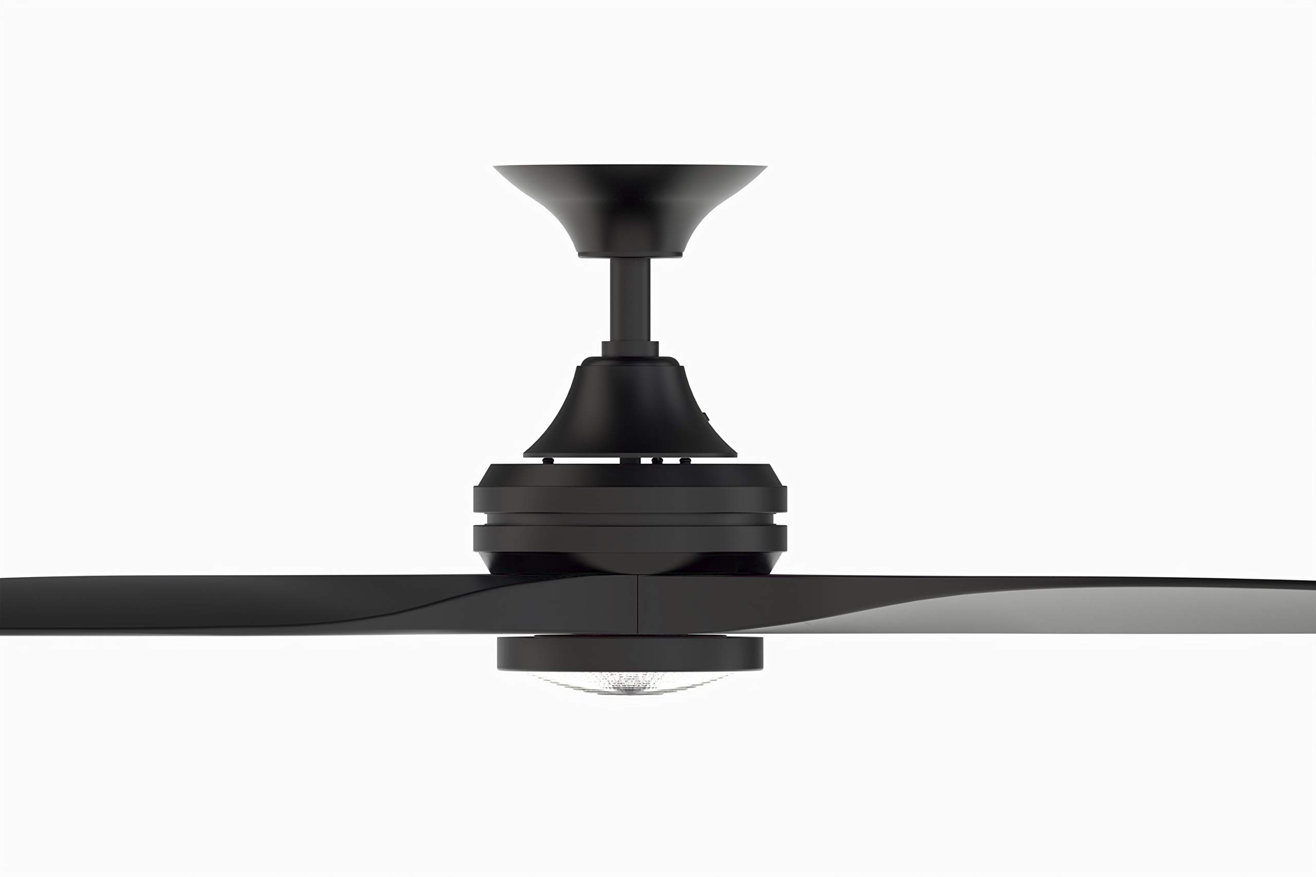 Fanimation MA6721BBL Black Indoor Outdoor Ceiling Fan with Reversible Motor - Perfect for Bedroom, Living Room, Patio & Covered Porch